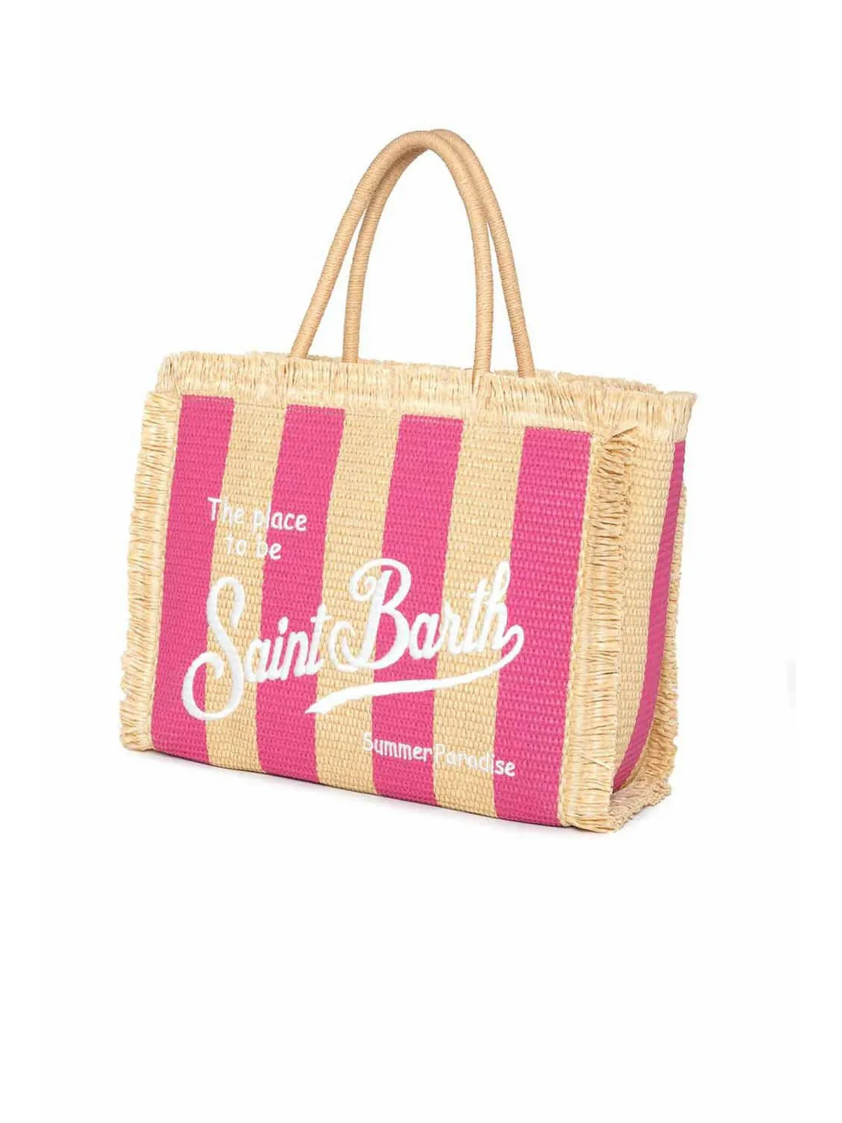 MC2 SAINT BARTH Borsa Donna  VANITY STRAW N 00626F Rosa - Image 2