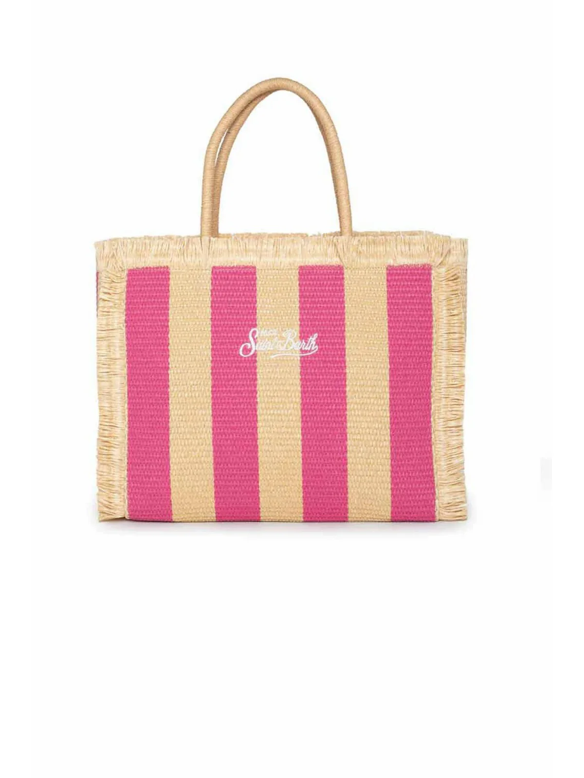 MC2 SAINT BARTH Borsa Donna  VANITY STRAW N 00626F Rosa - Image 3
