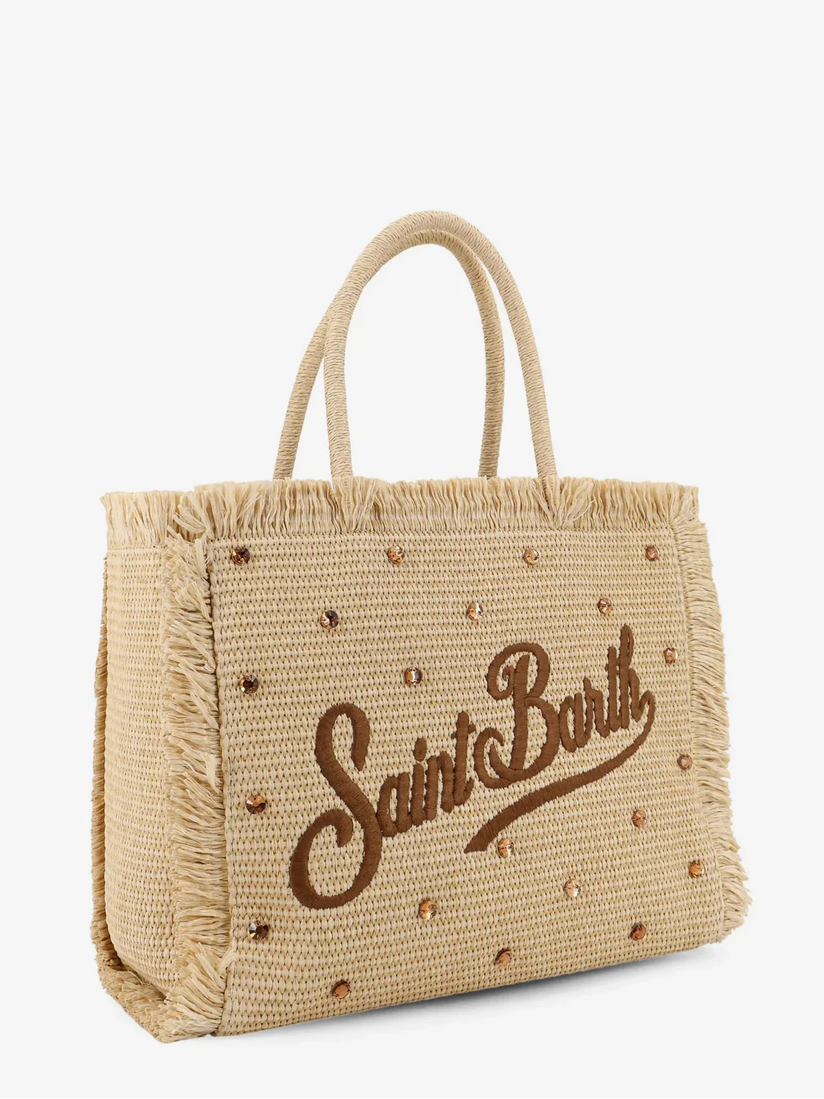 MC2 SAINT BARTH Borsa Donna VANITY STRAW N 02747L STRASS 18 EMB - Image 2