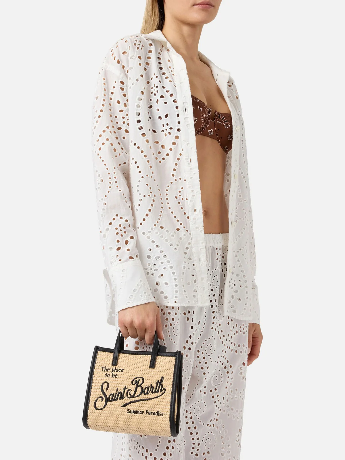 MC2 SAINT BARTH Borsa Donna  VIVIAN MINI STRAW 00421L 1100 EMB - Image 2