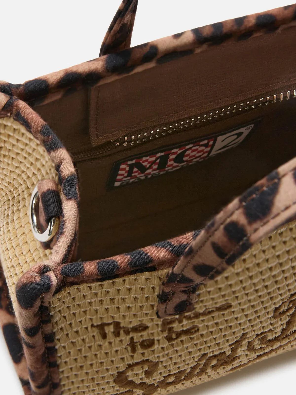 MC2 SAINT BARTH Borsa Donna  VIVIAN MINI STRAW 02781L 11 LEOPARD 18 EMB - Image 5