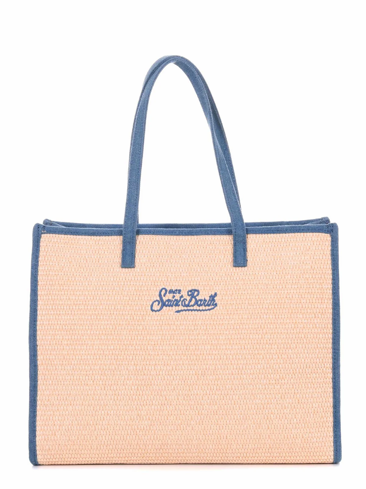 MC2 SAINT BARTH Borsa Donna  VIVIAN STRAW 00232H 11 PATCH DENIM - Image 3