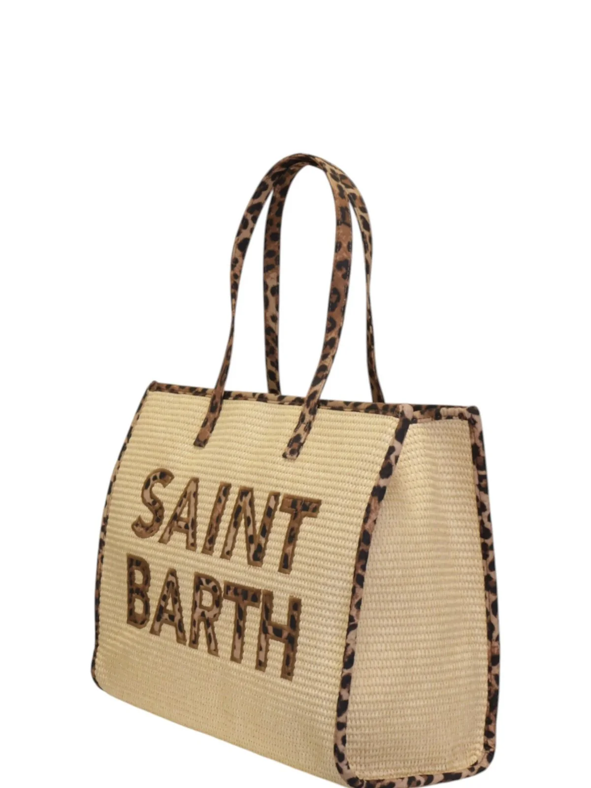 MC2 SAINT BARTH Borsa Donna  VIVIAN STRAW 00369L 11 PATCH LEOPARD 18 - Image 2