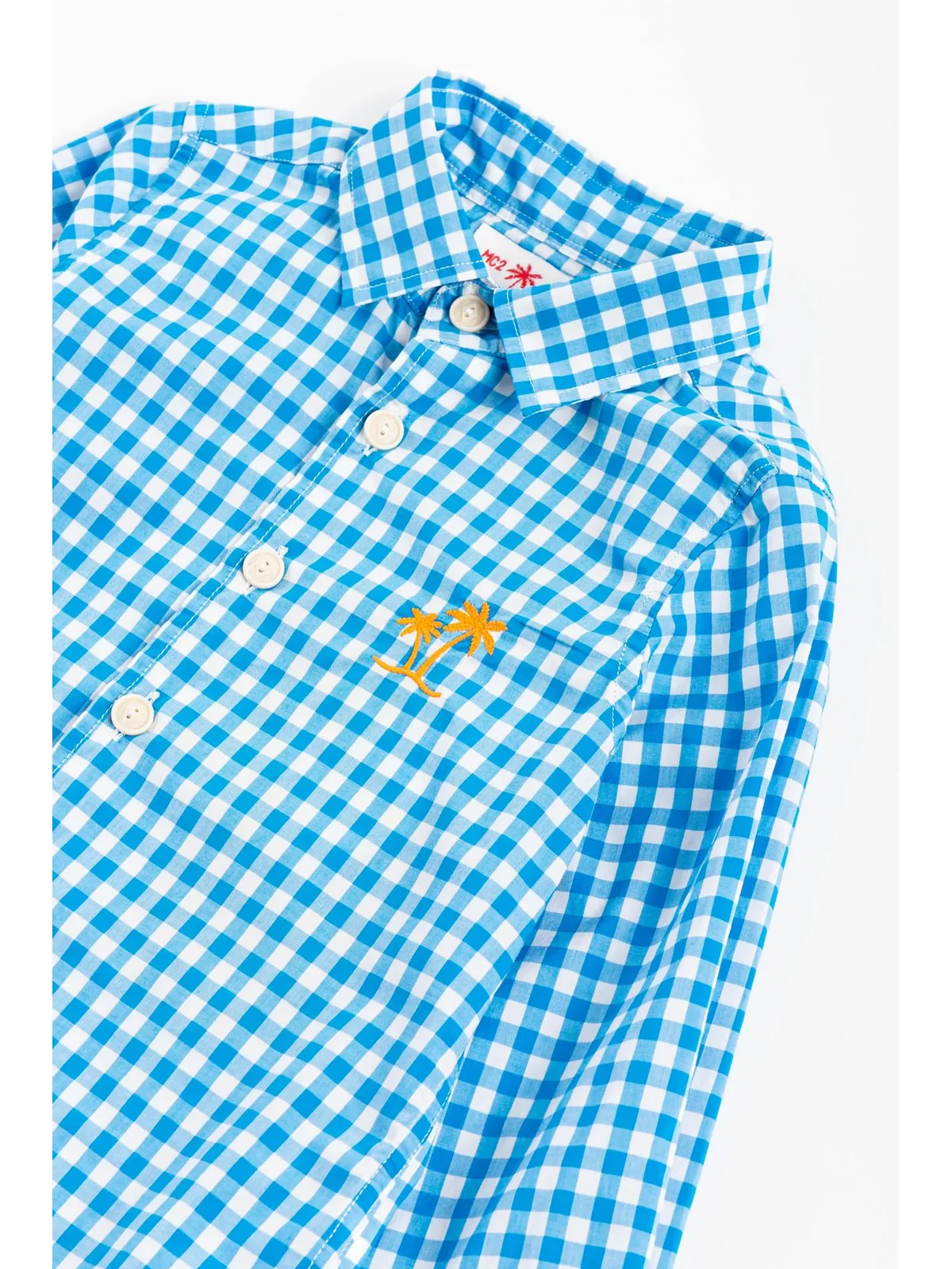 MC2 SAINT BARTH Camicia Bambini e ragazzi  AGNES 00720B Blu - Image 3