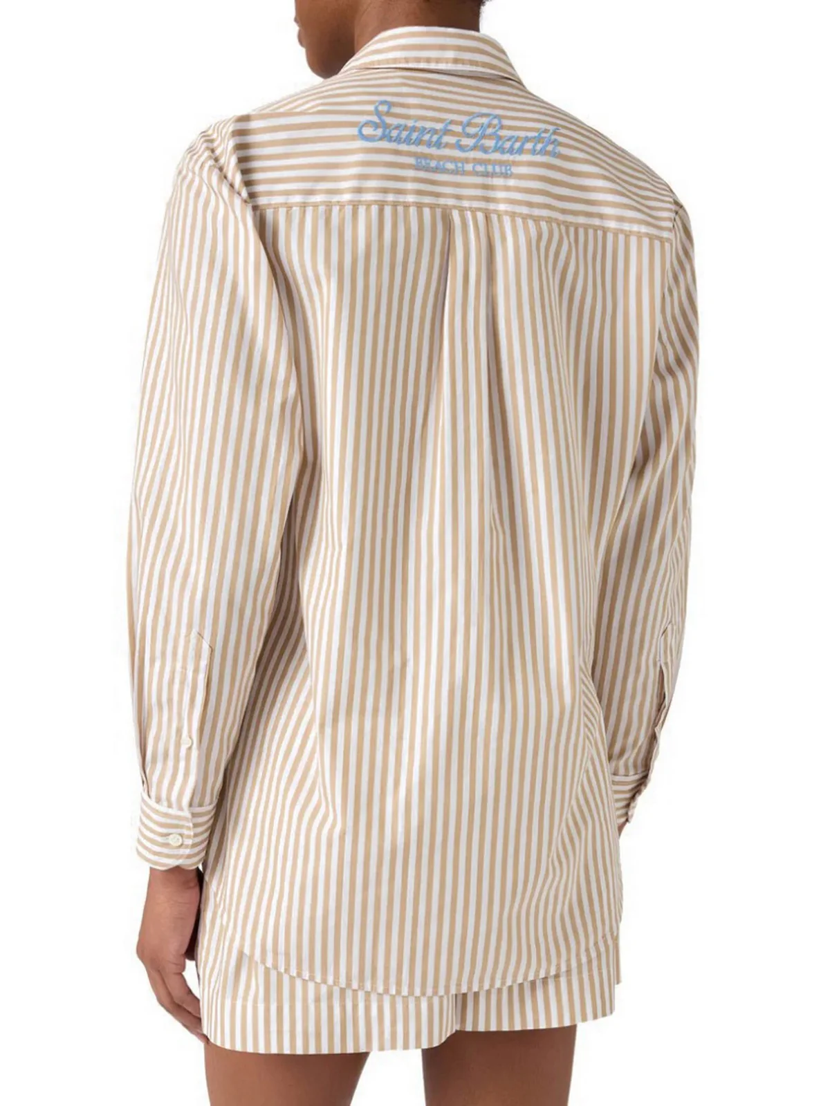 MC2 SAINT BARTH Camicia Donna  BRIGITTE 00724L COTTON SB BEACH STRIPES V 11 EMB - Image 3