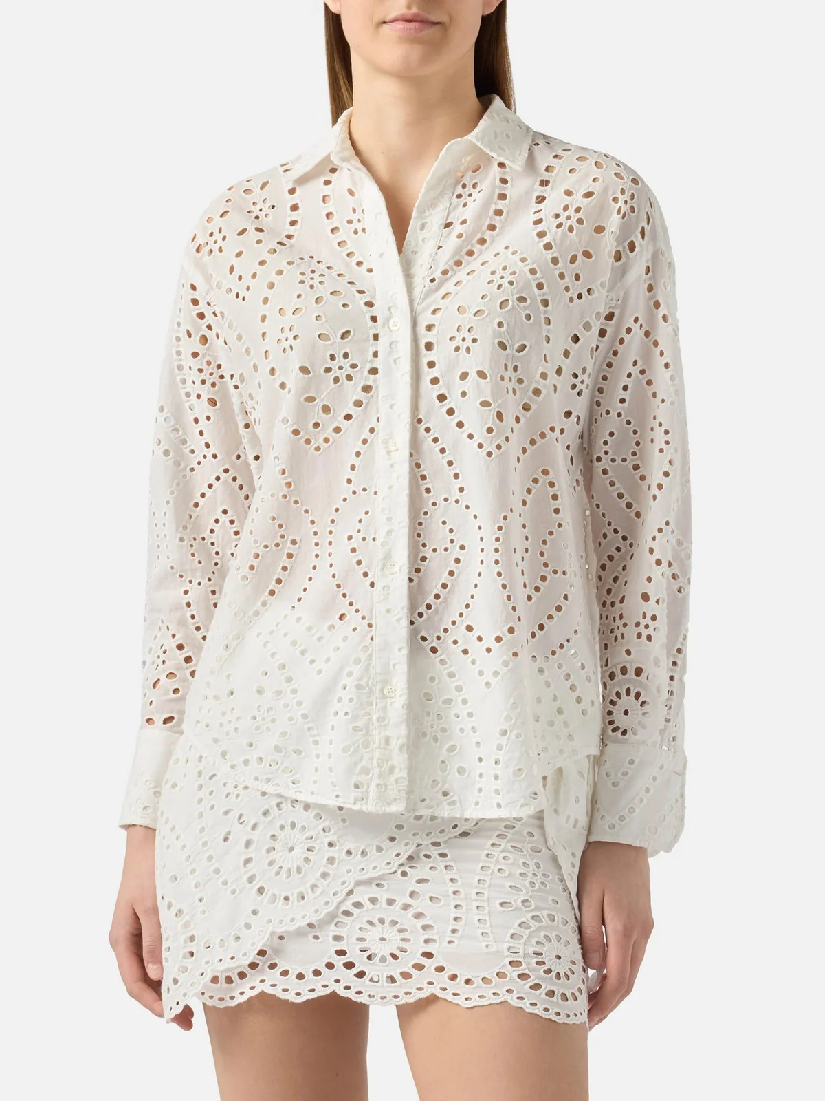 MC2 SAINT BARTH Camicia Donna  CRISTAL 01000L SANGALLO LINEWAVE EMBRY 01 - Image 2