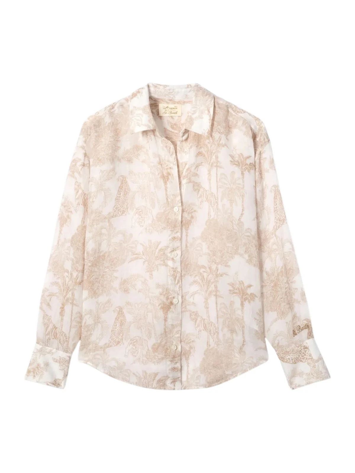 MC2 SAINT BARTH Camicia Donna CRISTAL 01087L RAMIE JUNGLE OCEANIA 0119