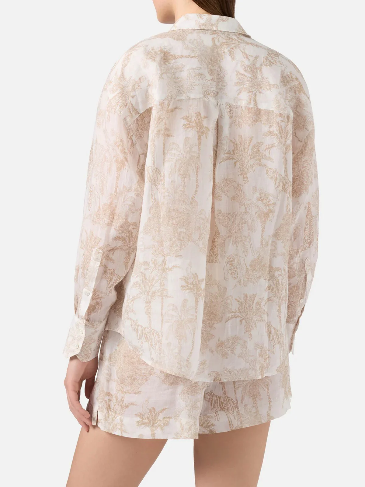 MC2 SAINT BARTH Camicia Donna CRISTAL 01087L RAMIE JUNGLE OCEANIA 0119 - Image 4
