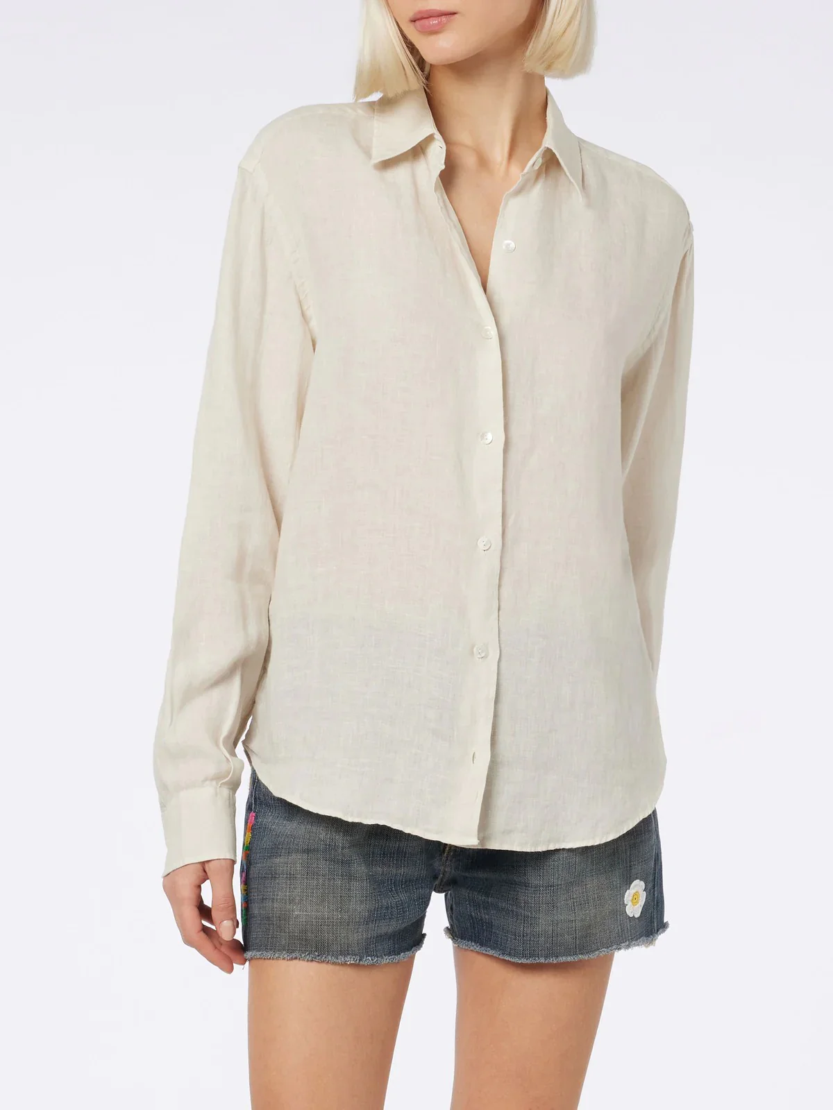 MC2 SAINT BARTH Camicia Donna MEREDITH 00030F Bianco - Image 4