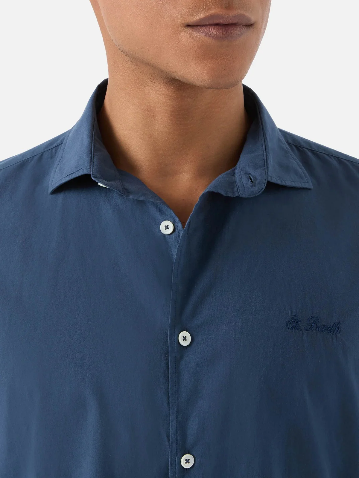 MC2 SAINT BARTH Camicia Uomo  CHEMISE ICE 00097L 61 BLUE NAVY - Image 3