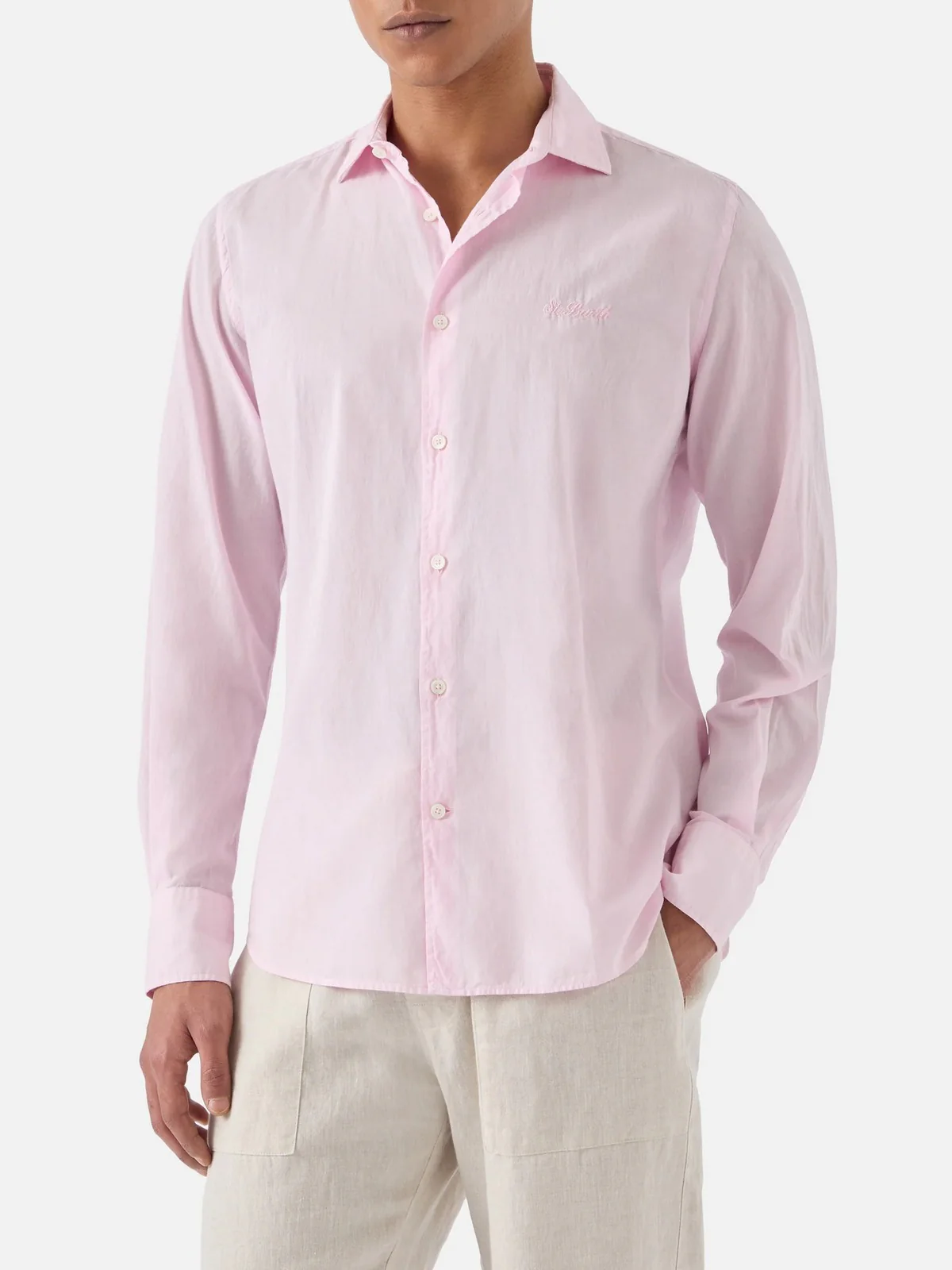 MC2 SAINT BARTH Camicia Uomo  CHEMISE ICE 00135L 21 PINK - Image 2