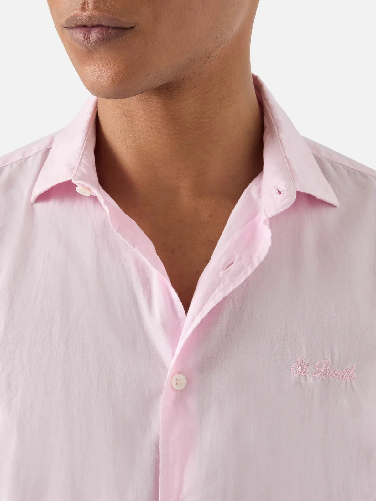 MC2 SAINT BARTH Camicia Uomo  CHEMISE ICE 00135L 21 PINK - Image 3