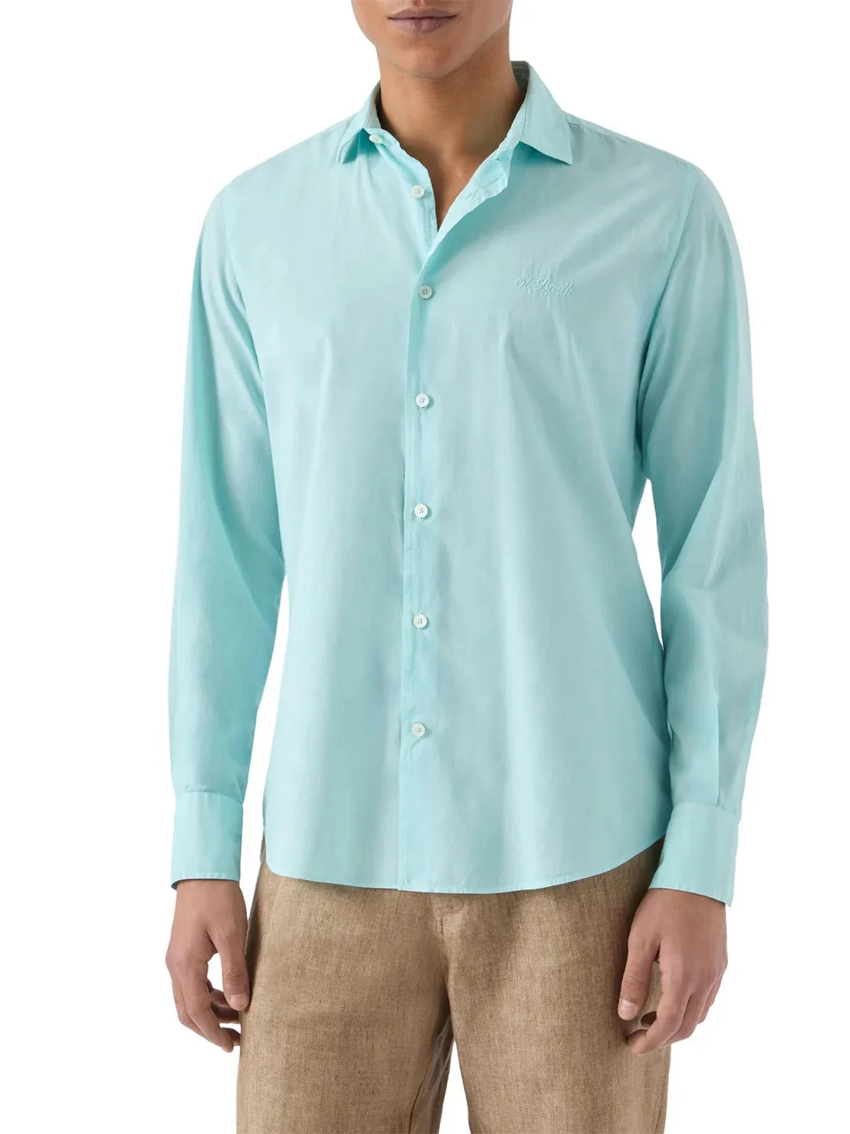 MC2 SAINT BARTH Camicia Uomo CHEMISE ICE 00424L 56L WATERGREEN - Image 2