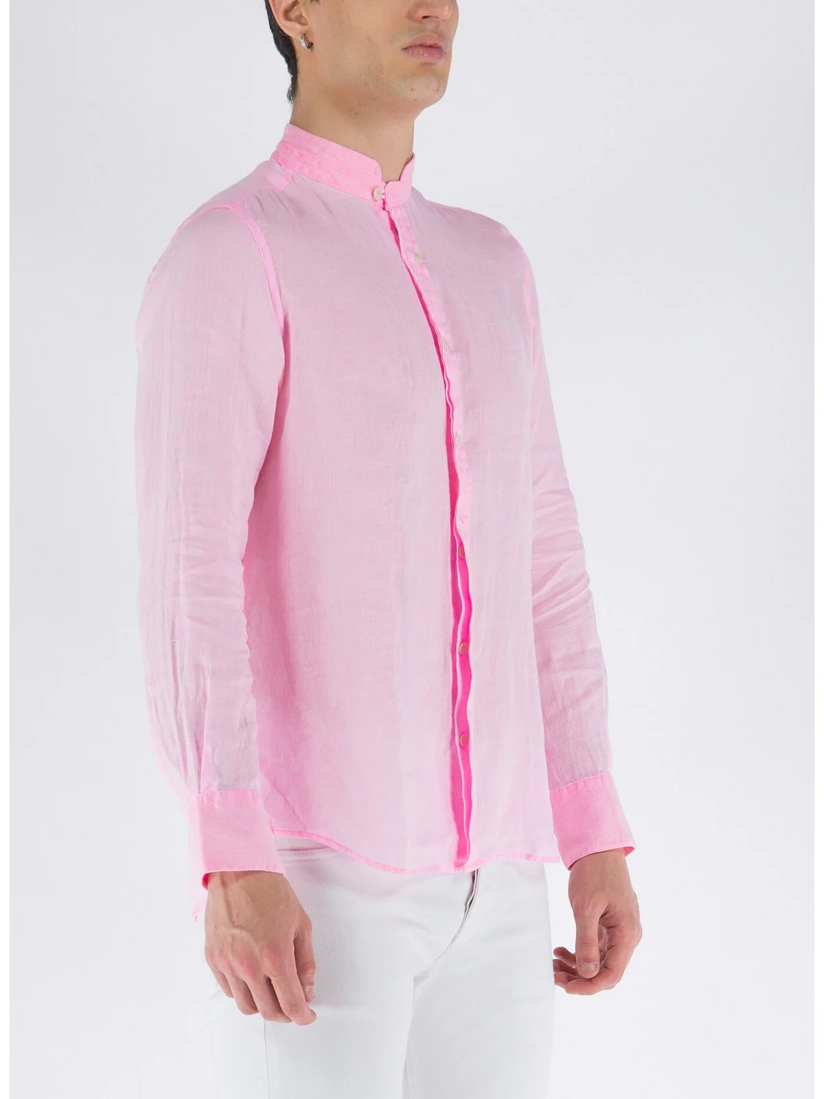 MC2 SAINT BARTH Camicia Uomo KLARKE 00898B Rosa - Image 4