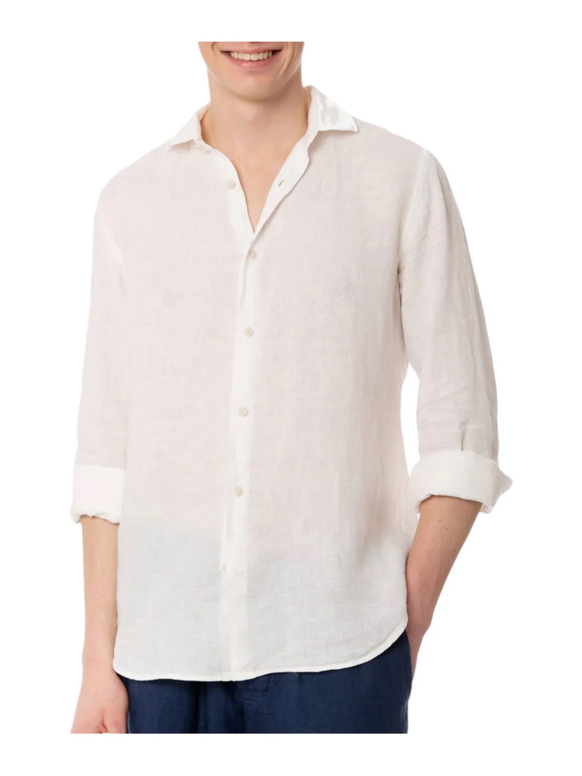 MC2 SAINT BARTH Camicia Uomo KLARKE 00311B Bianco