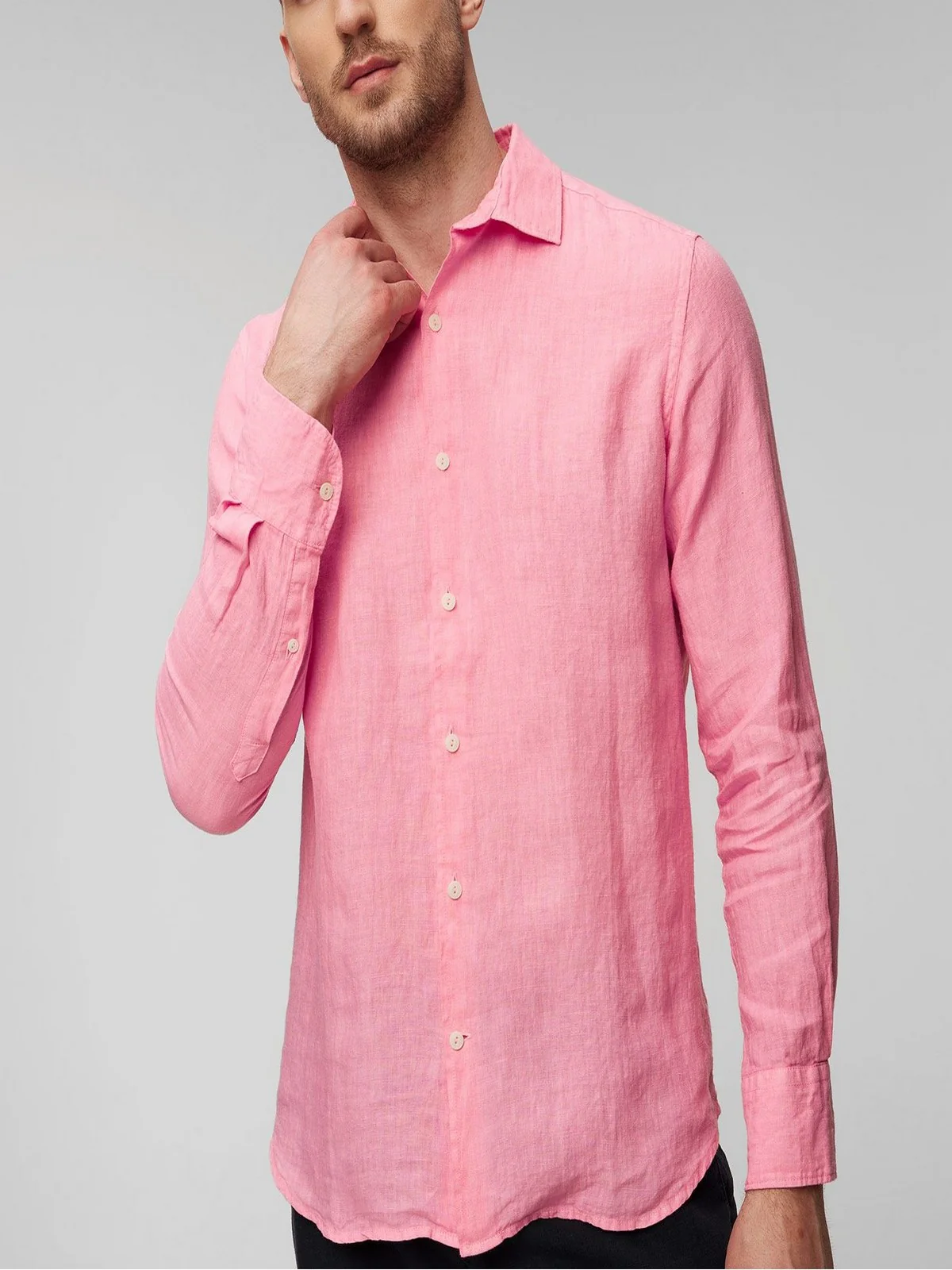 MC2 SAINT BARTH Camicia Uomo  PAMPLONA 01299F Rosa - Image 4