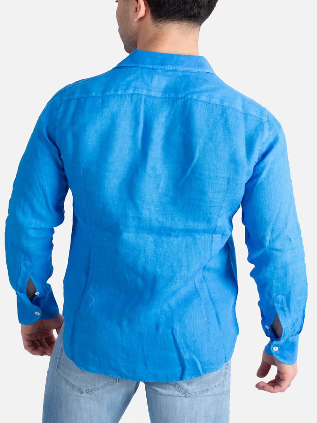 MC2 SAINT BARTH Camicia Uomo PAMPLONA 01307F Blu - Image 6