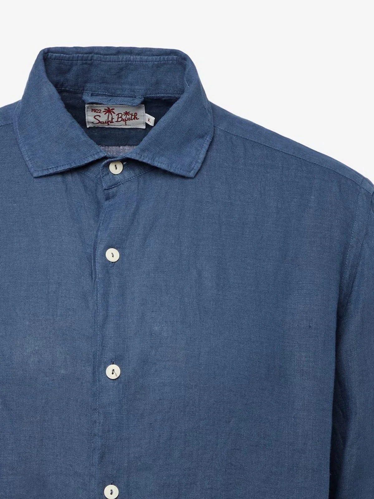 MC2 SAINT BARTH Camicia Uomo PAMPLONA 01526F Blu - Image 3