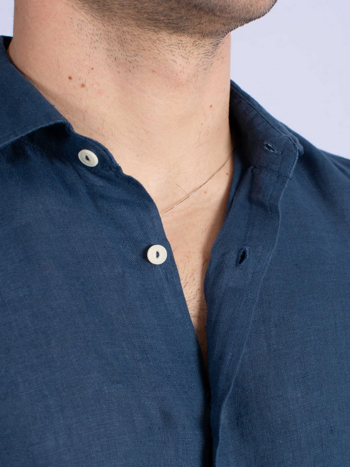 MC2 SAINT BARTH Camicia Uomo PAMPLONA 01526F Blu - Image 5
