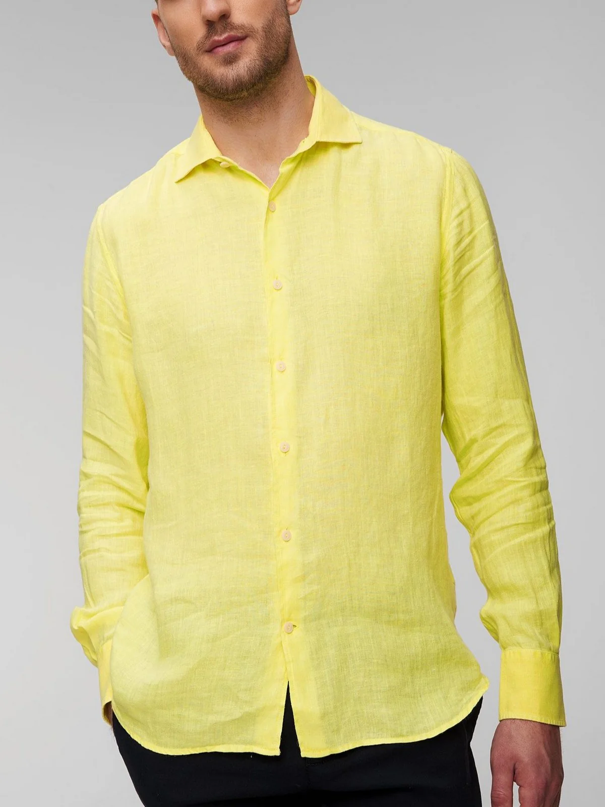 MC2 SAINT BARTH Camicia Uomo PAMPLONA 01574F Giallo - Image 2