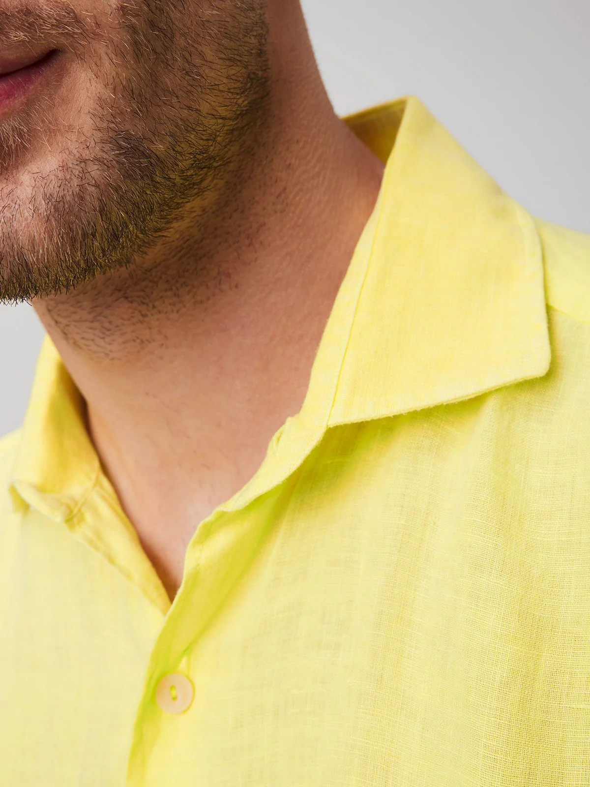 MC2 SAINT BARTH Camicia Uomo PAMPLONA 01574F Giallo - Image 3
