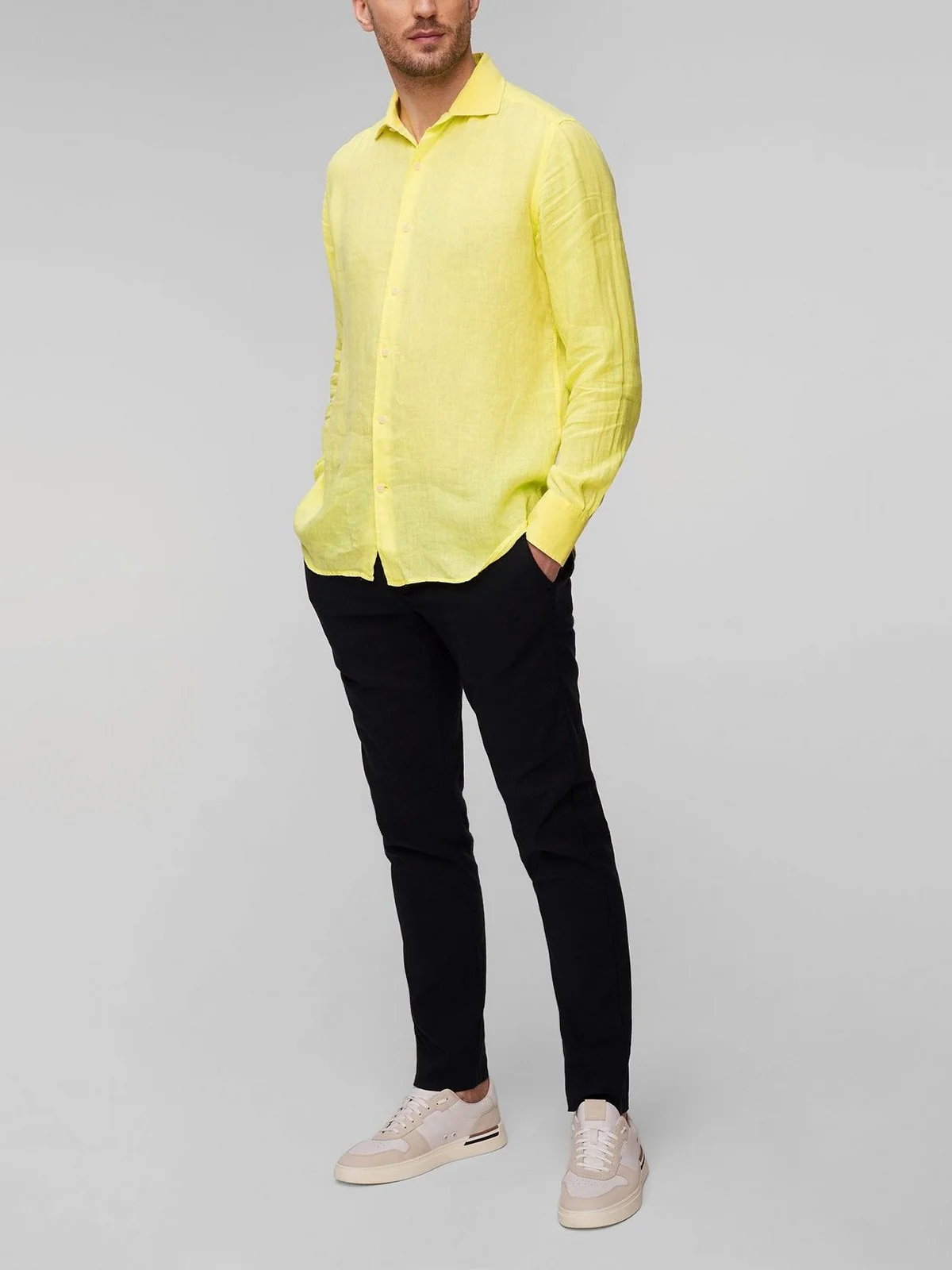 MC2 SAINT BARTH Camicia Uomo PAMPLONA 01574F Giallo - Image 6