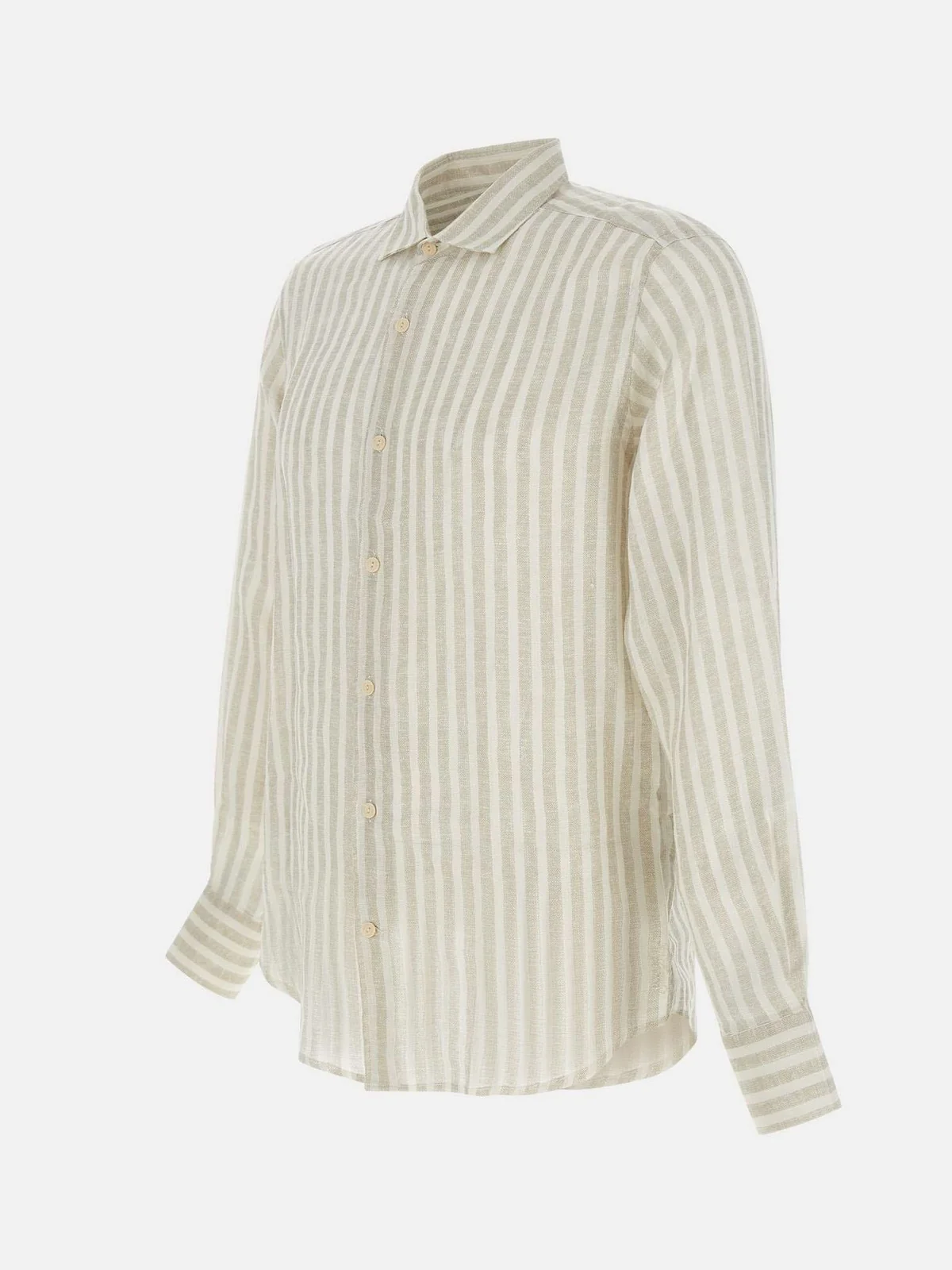 MC2 SAINT BARTH Camicia Uomo  PAMPLONA 01922H LINEN STRIPES V 11 - Image 3