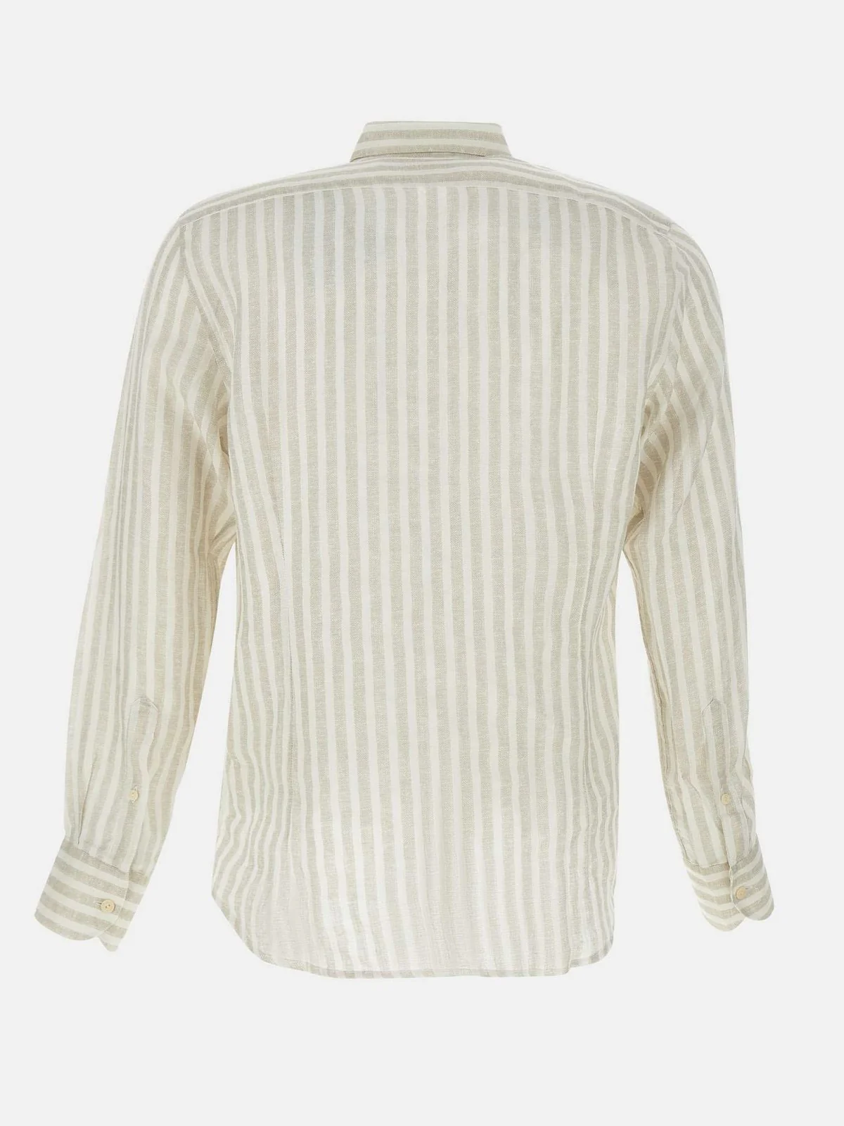 MC2 SAINT BARTH Camicia Uomo  PAMPLONA 01922H LINEN STRIPES V 11 - Image 4