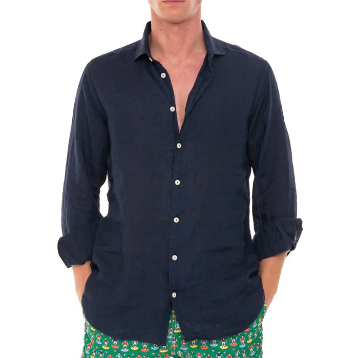 MC2 SAINT BARTH Camicia Uomo  PAMPLONA Blu - Image 4