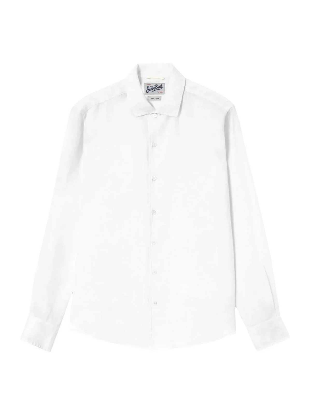 MC2 SAINT BARTH Camicia Uomo RAPHAEL 01457L LINEN 01 WHITE