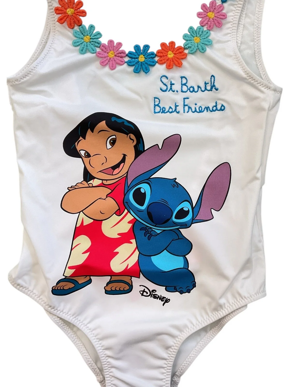 MC2 SAINT BARTH Costume da bagno Bambine e ragazze  CARA 03144L STITCH SB FRIENDS 01 FLOWERS EMB - Image 2