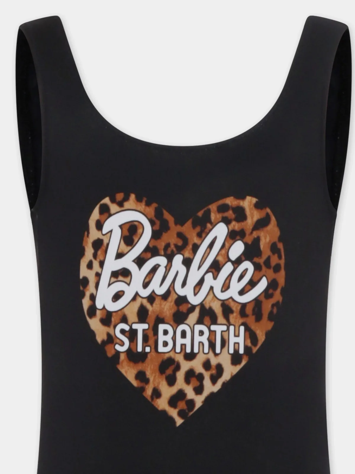 MC2 SAINT BARTH Costume da bagno Bambine e ragazze  CARA 03489H BARBIE SB SAND LEOPARD HEART 00 - Image 3