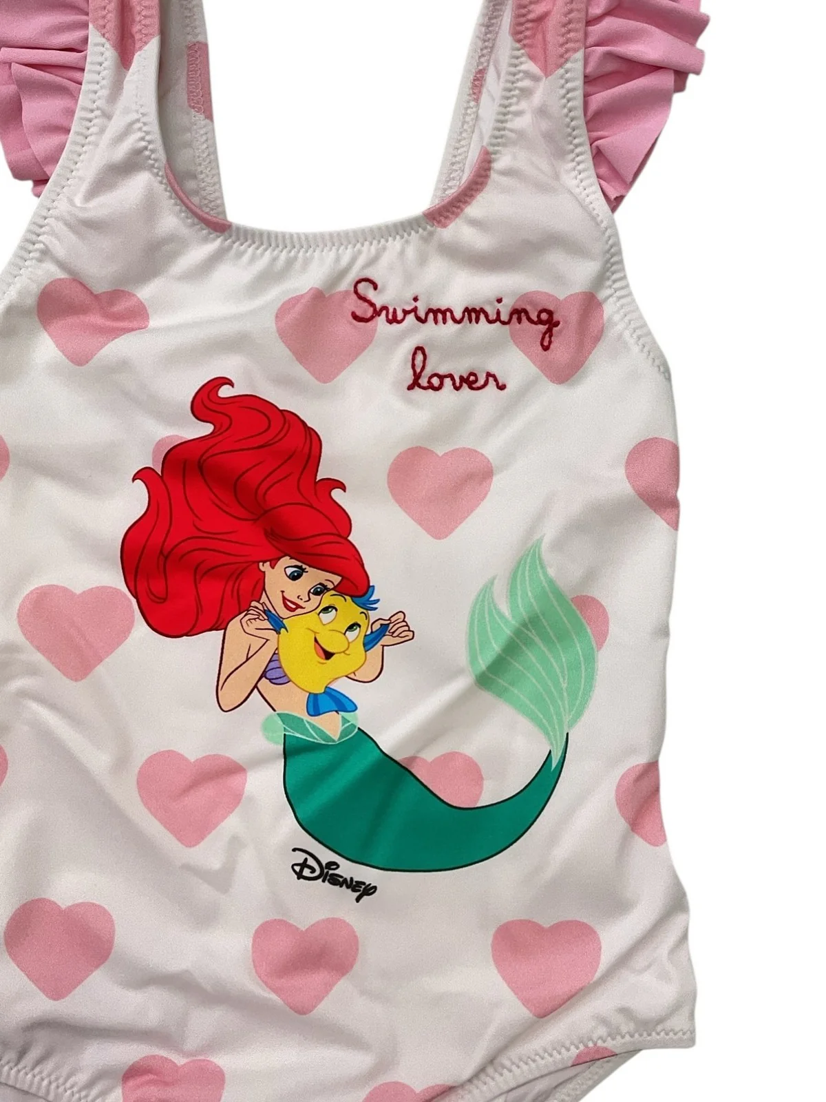 MC2 SAINT BARTH Costume da bagno Bambine e ragazze  CAROL 02309L ARIEL SWIMMING LOVER HEARTS 0121 EMB - Image 2
