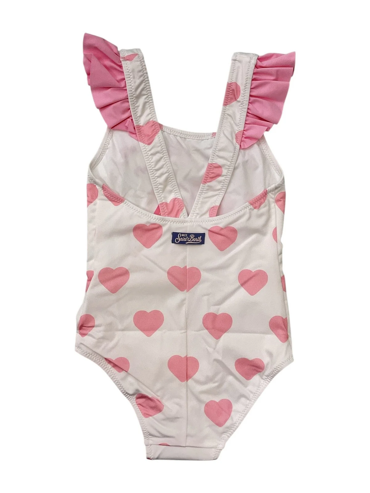 MC2 SAINT BARTH Costume da bagno Bambine e ragazze  CAROL 02309L ARIEL SWIMMING LOVER HEARTS 0121 EMB - Image 3