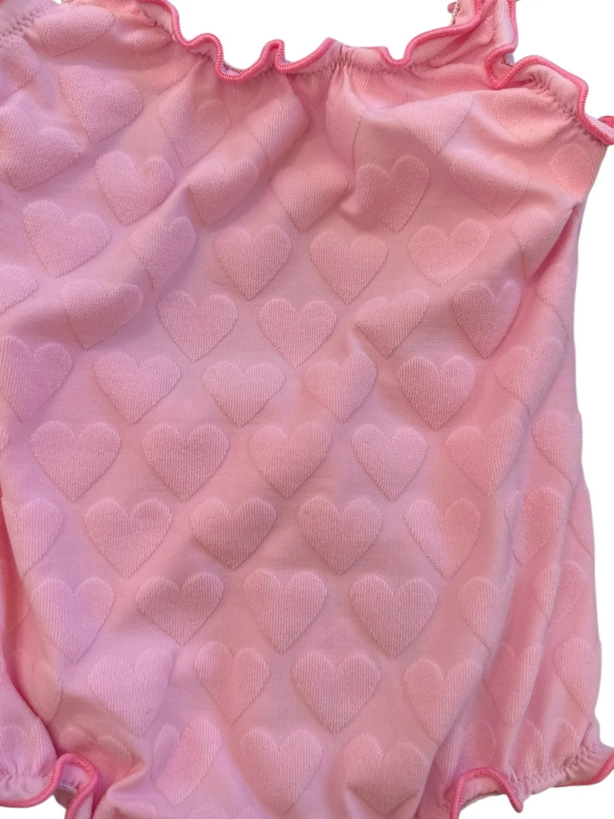 MC2 SAINT BARTH Costume da bagno Bambine e ragazze  CLIO 00025H LYCRA EMBOSSED HEART 20 - Image 2