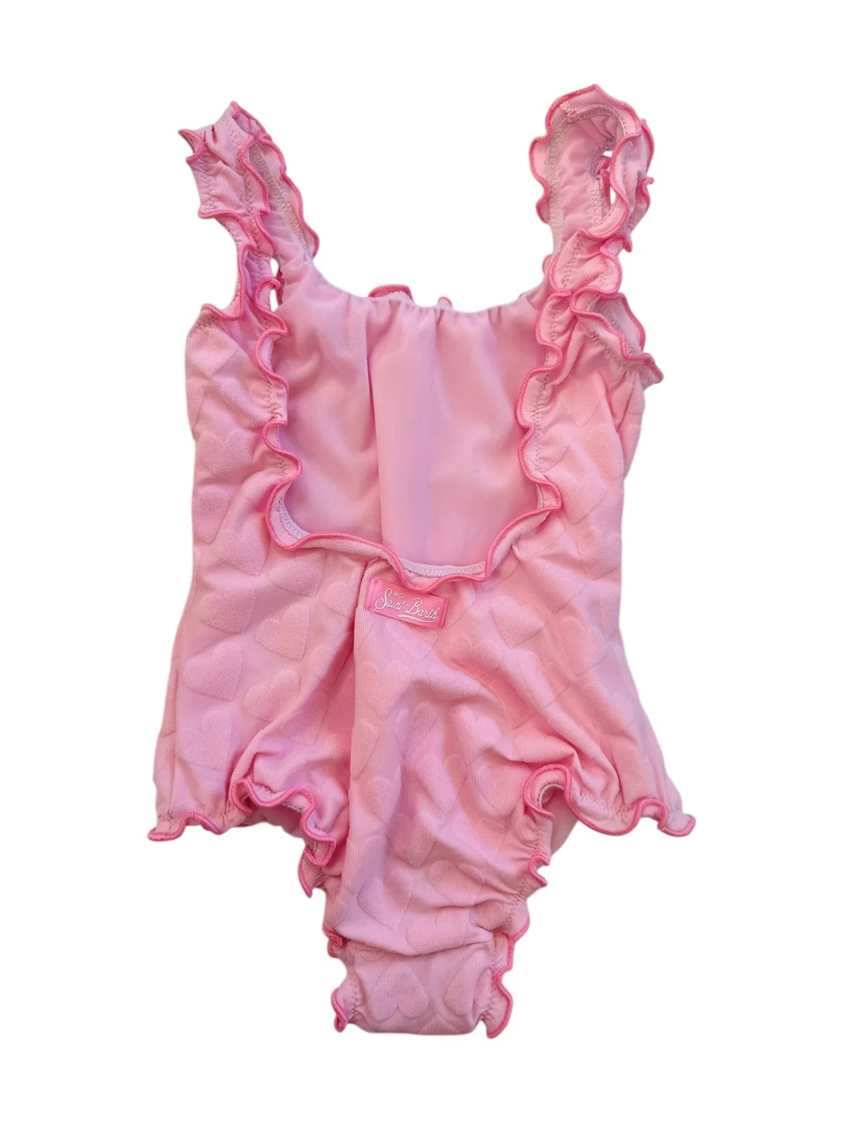 MC2 SAINT BARTH Costume da bagno Bambine e ragazze  CLIO 00025H LYCRA EMBOSSED HEART 20 - Image 3