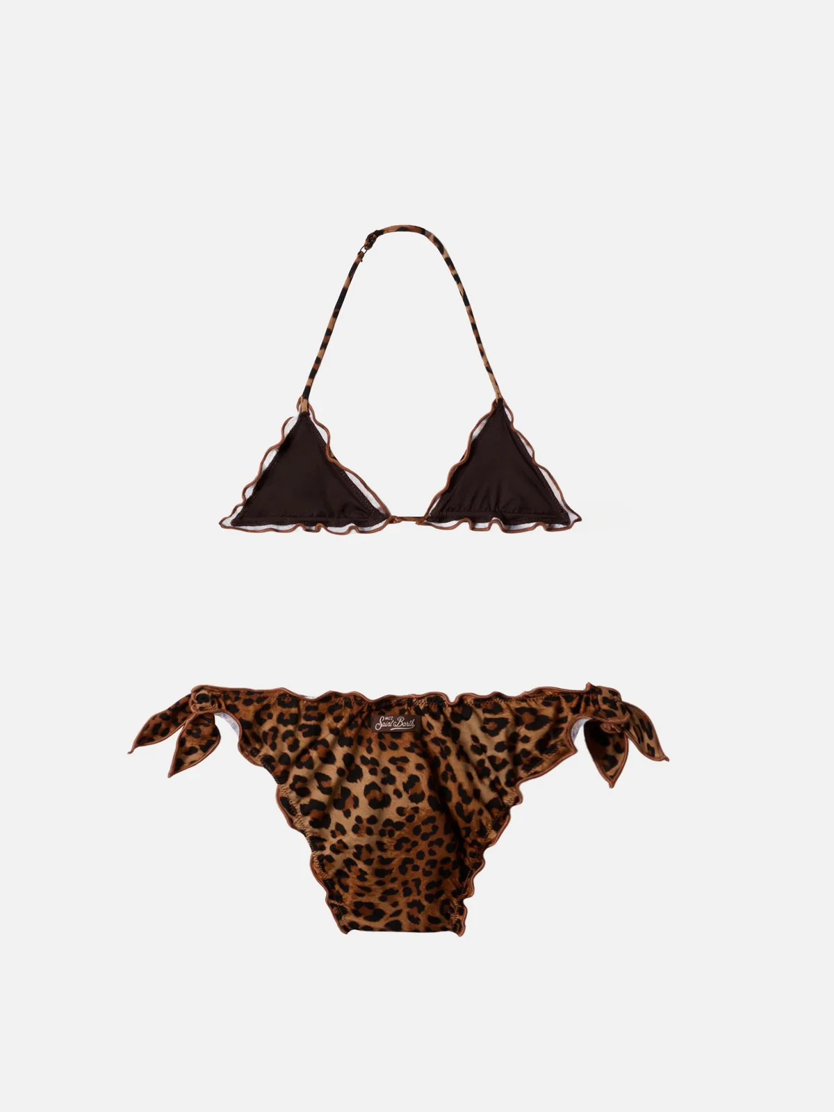 MC2 SAINT BARTH Costume da bagno Bambine e ragazze  CRIS 00190L SAND LEOPARD 19 - Image 2