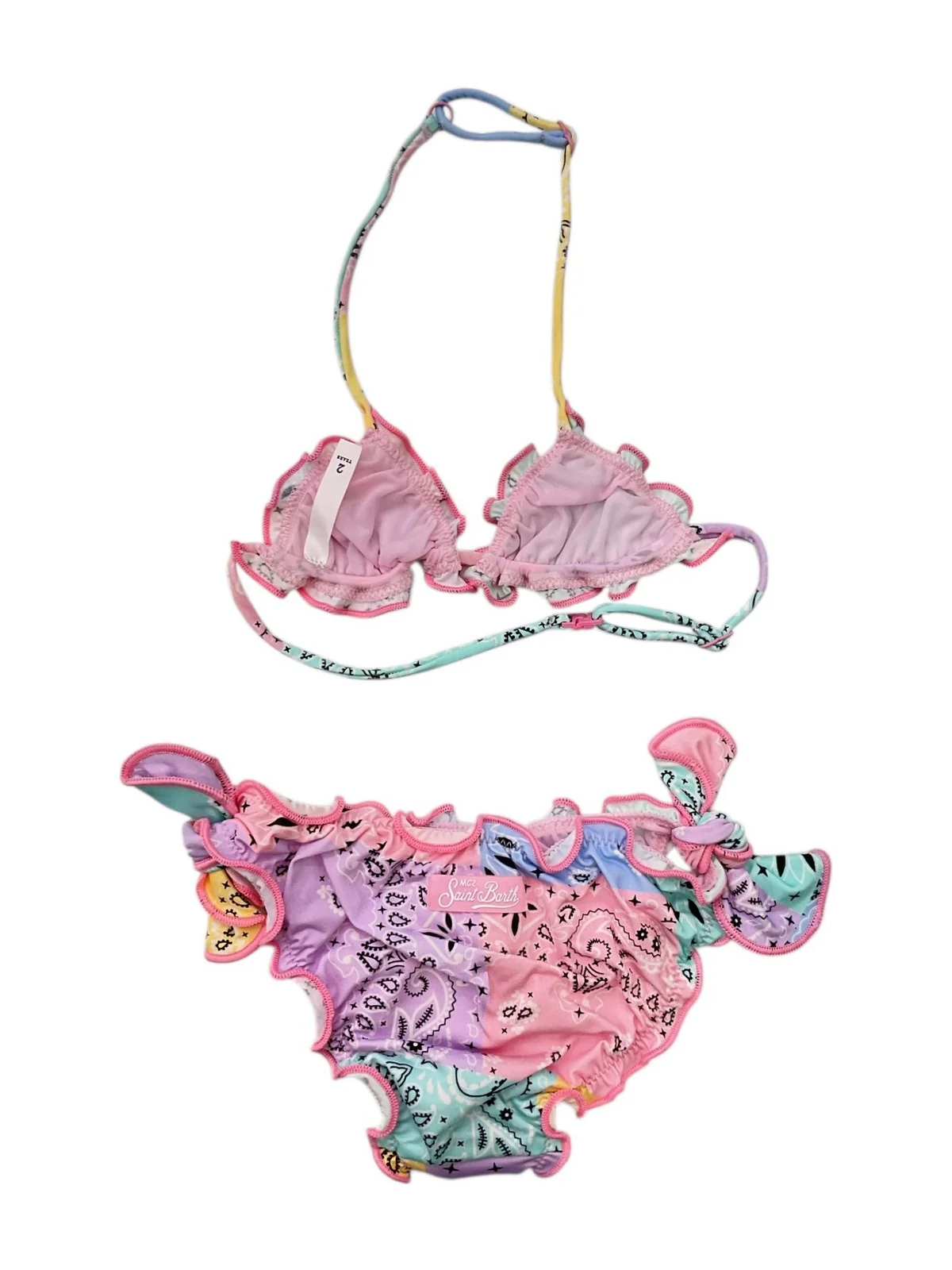 MC2 SAINT BARTH Costume da bagno Bambine e ragazze  CRIS 03277L BANDANNA ROUND COLOR - Image 3