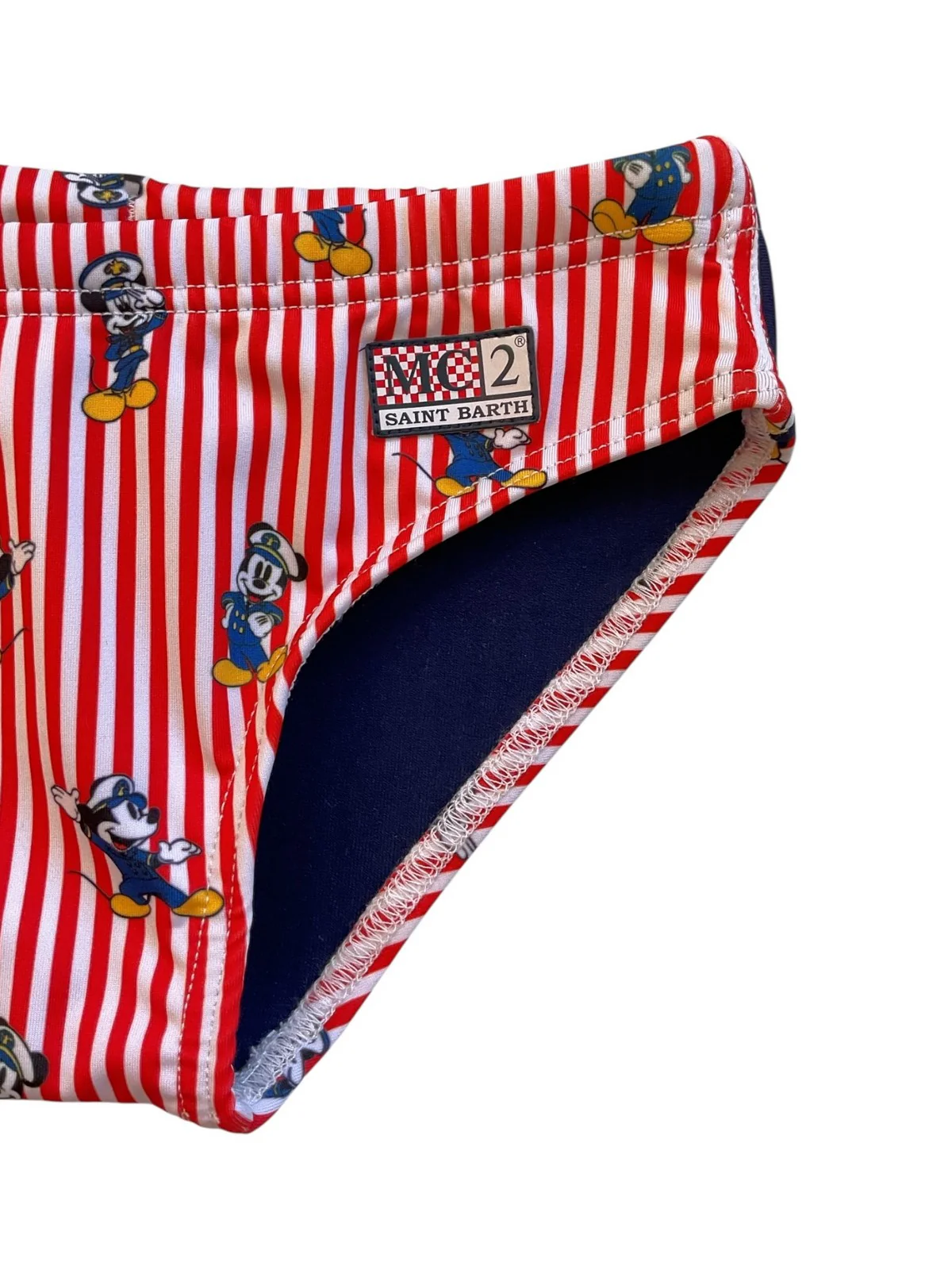 MC2 SAINT BARTH Costume da bagno Bambini e ragazzi  BILLY 02834L MICKEY CAPTAIN STRIPES 41 - Image 2