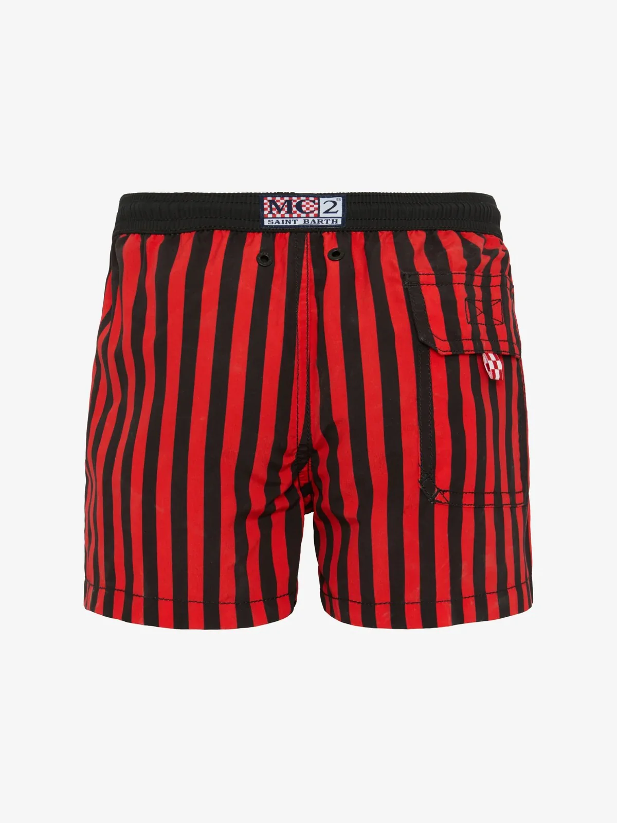 MC2 SAINT BARTH Costume da bagno Bambini e ragazzi  JEAN 07456L MILAN STRIPES ROSSONERI 41 PT - Image 3