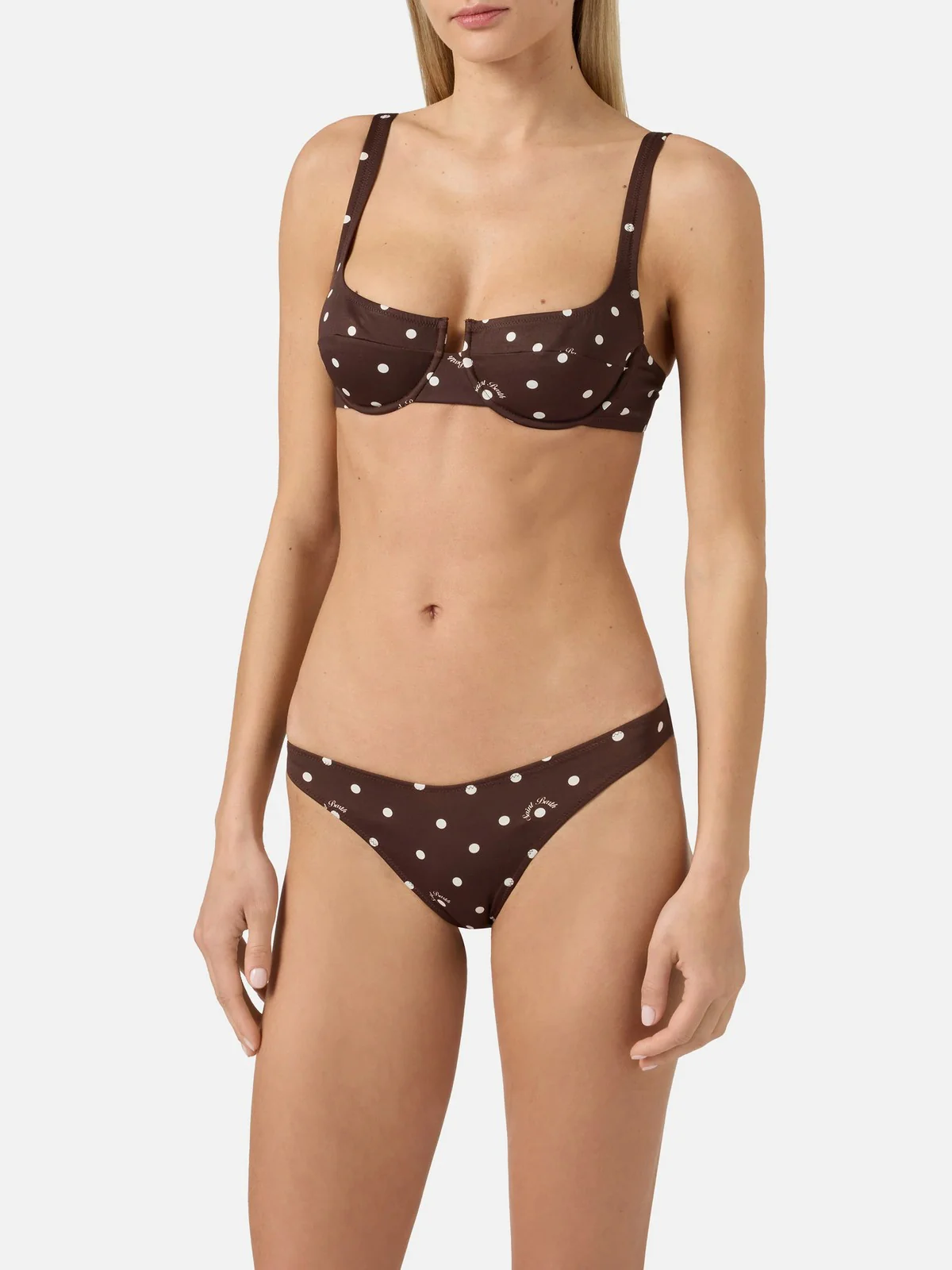 MC2 SAINT BARTH Costume da bagno Donna  AMIRA 03524L CORIANDOL POIS 18 - Image 3