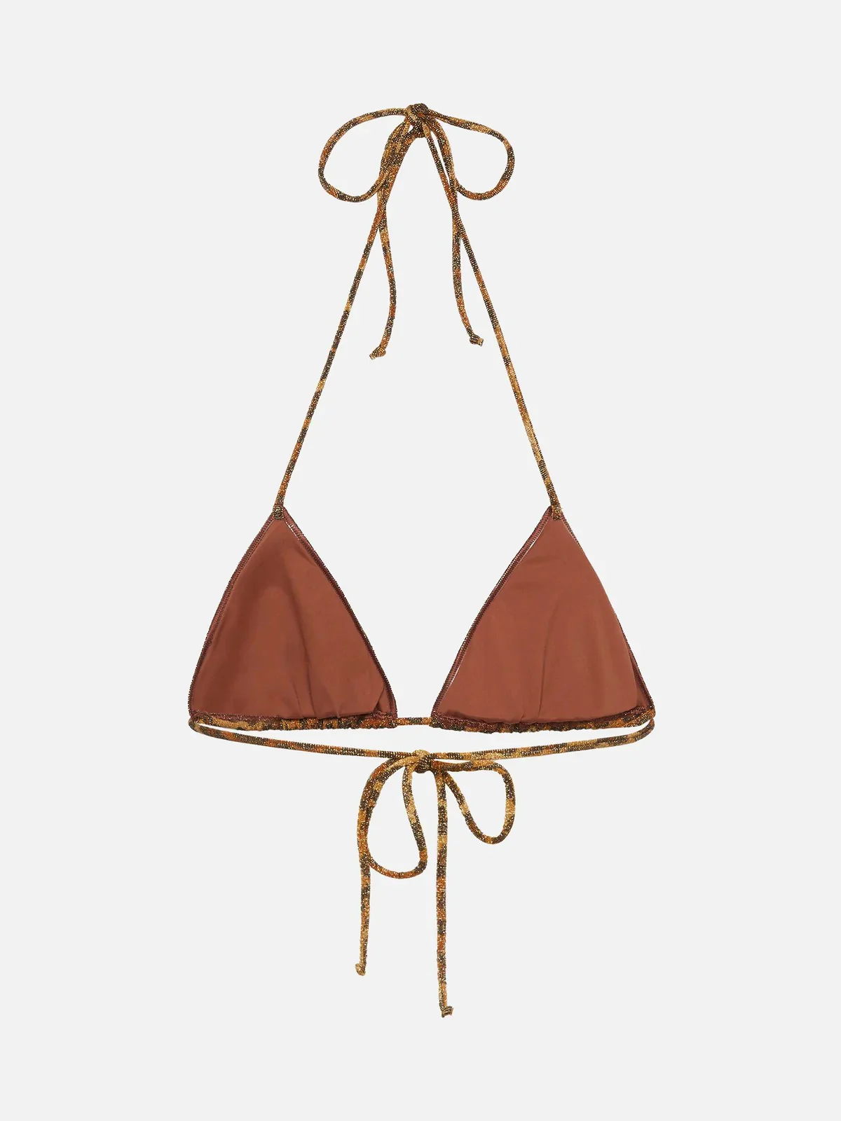 MC2 SAINT BARTH Costume da bagno Donna  LEAH OVERLOCK 01433H Marrone - Image 2
