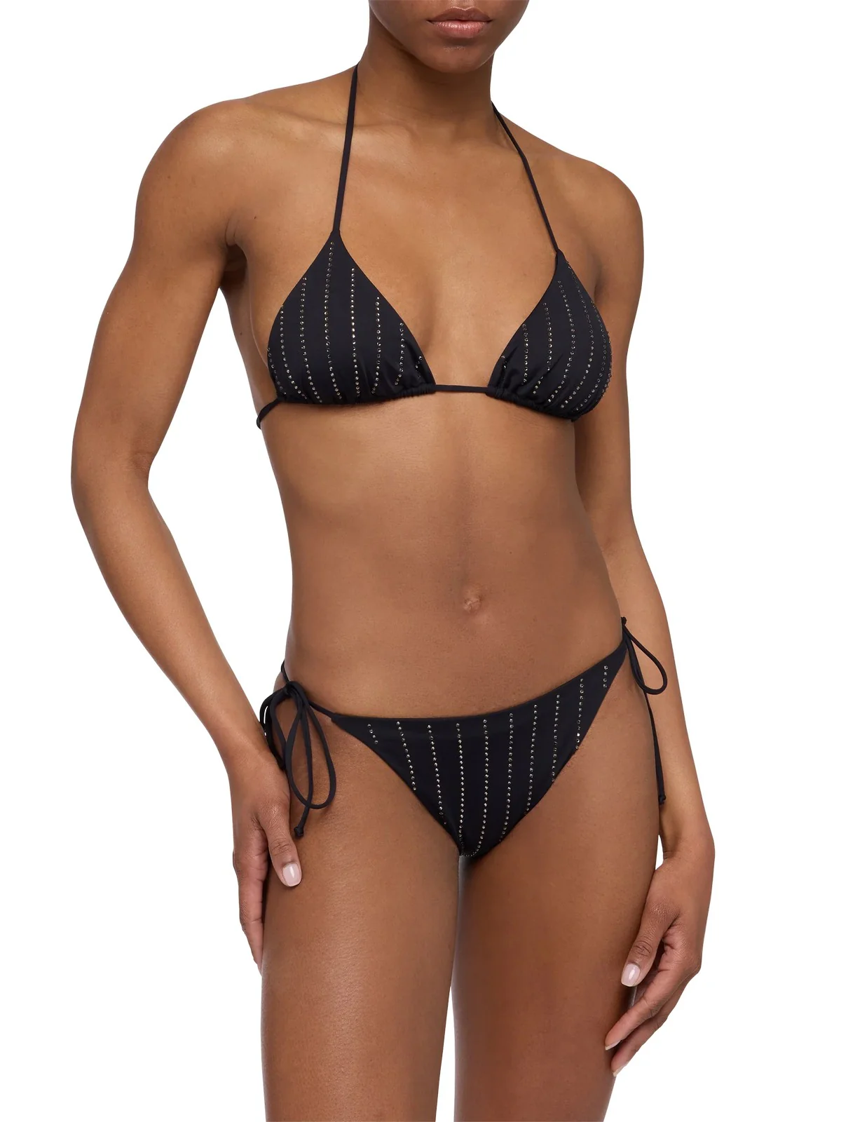 MC2 SAINT BARTH Costume da bagno Donna  MARIELLE 01022H STRASS STRIPES 00 - Image 3