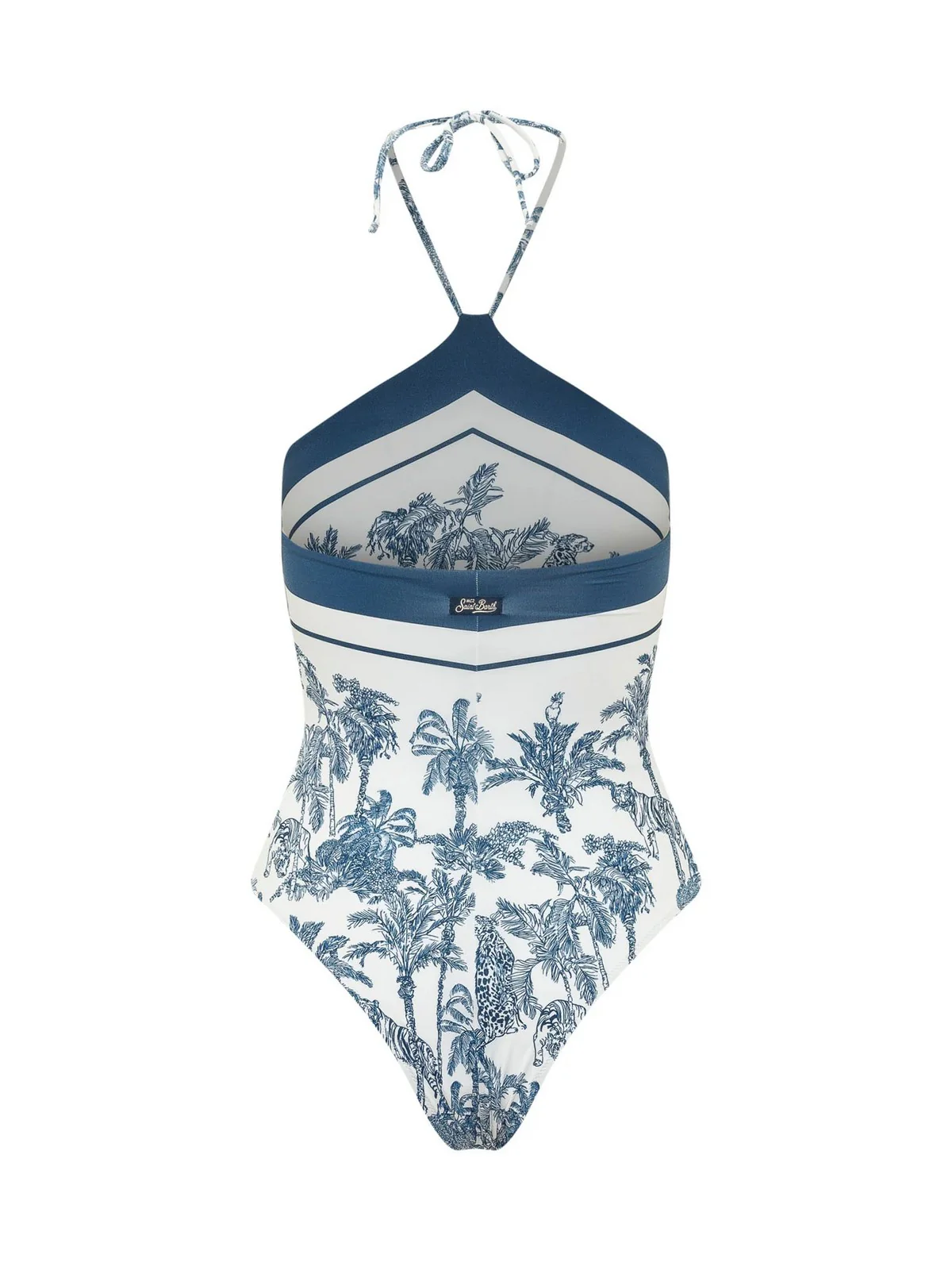 MC2 SAINT BARTH Costume da bagno Donna  MERYEM 09091L BLUE SAFARI 1036 - Image 2
