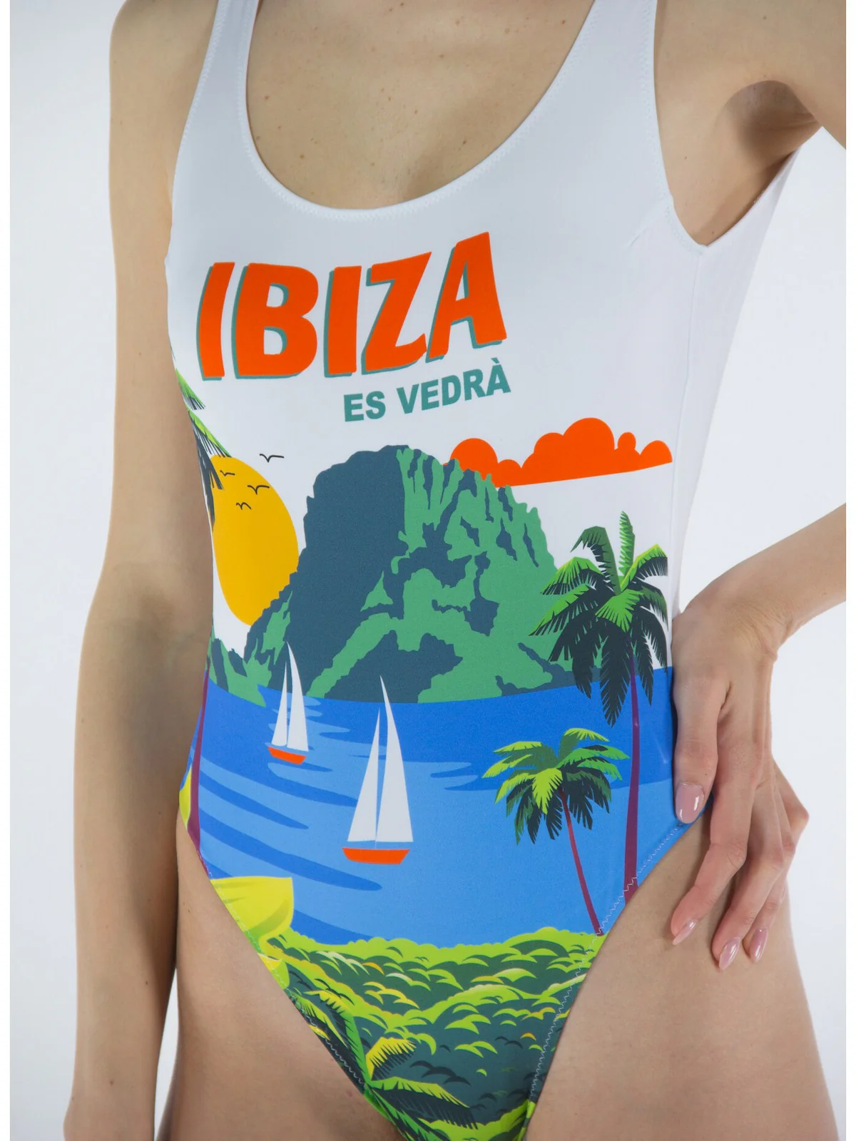 MC2 SAINT BARTH Costume da bagno Donna Monokini LORA 01550B Bianco - Image 3