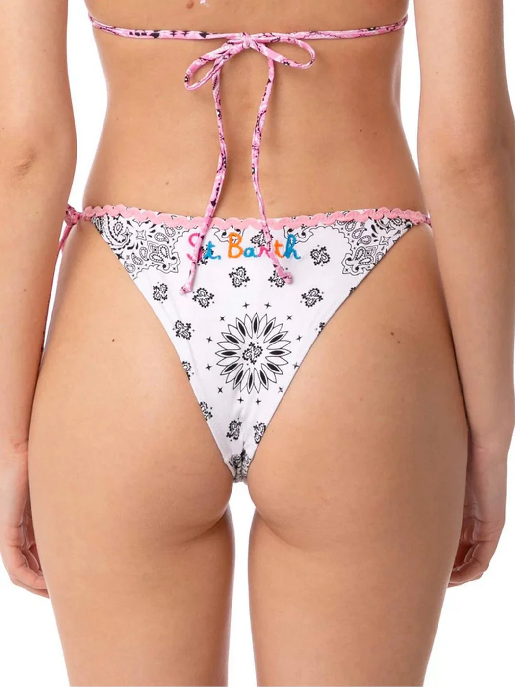 MC2 SAINT BARTH Costume da bagno Donna Slip MARIELLE 03012B Bianco - Image 3
