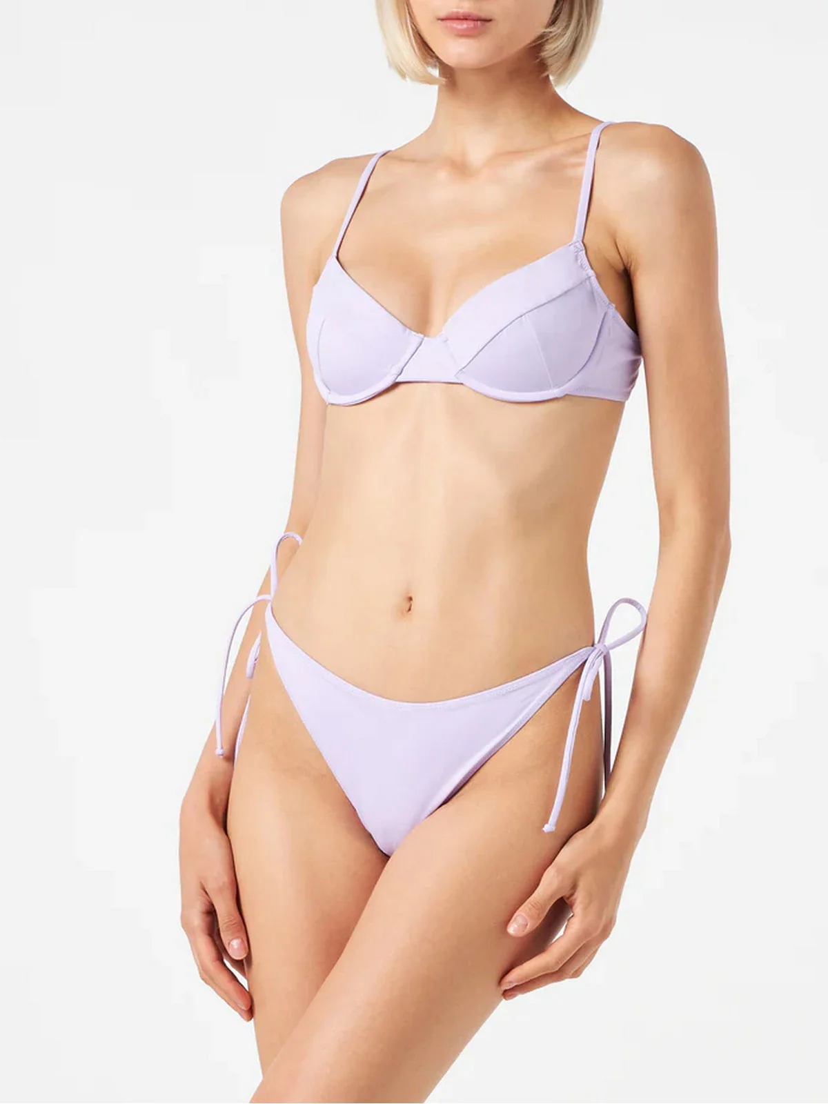 MC2 SAINT BARTH Costume da bagno Donna Slip VIRGO 05459D Viola - Image 2