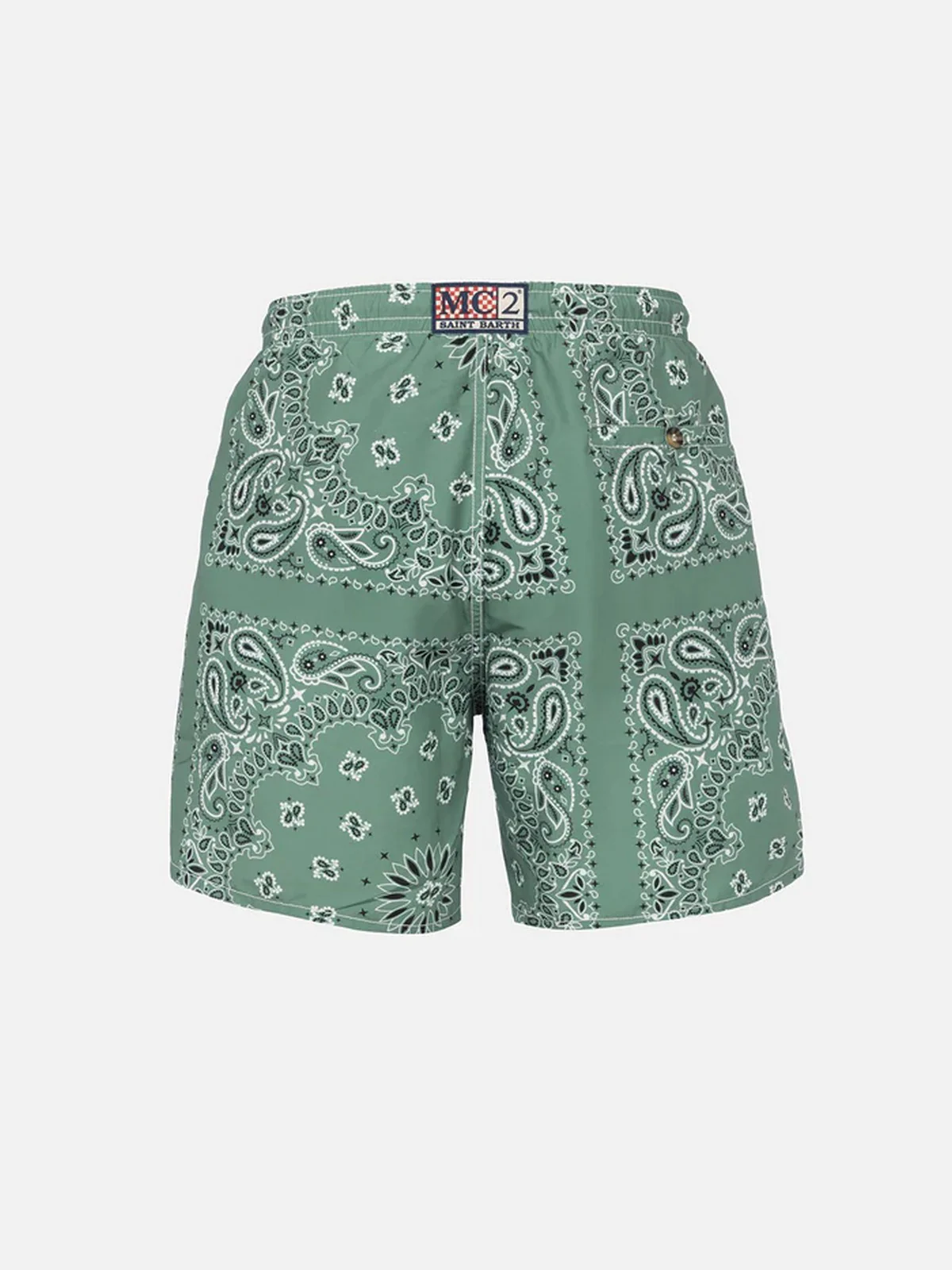 MC2 SAINT BARTH Costume da bagno Uomo  CAPRESE 03583F Verde - Image 2