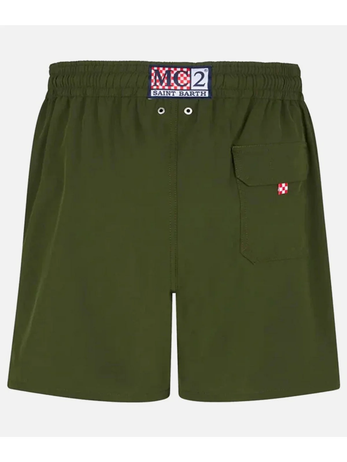 MC2 SAINT BARTH Costume da bagno Uomo  COMFORT 01846F Verde - Image 2