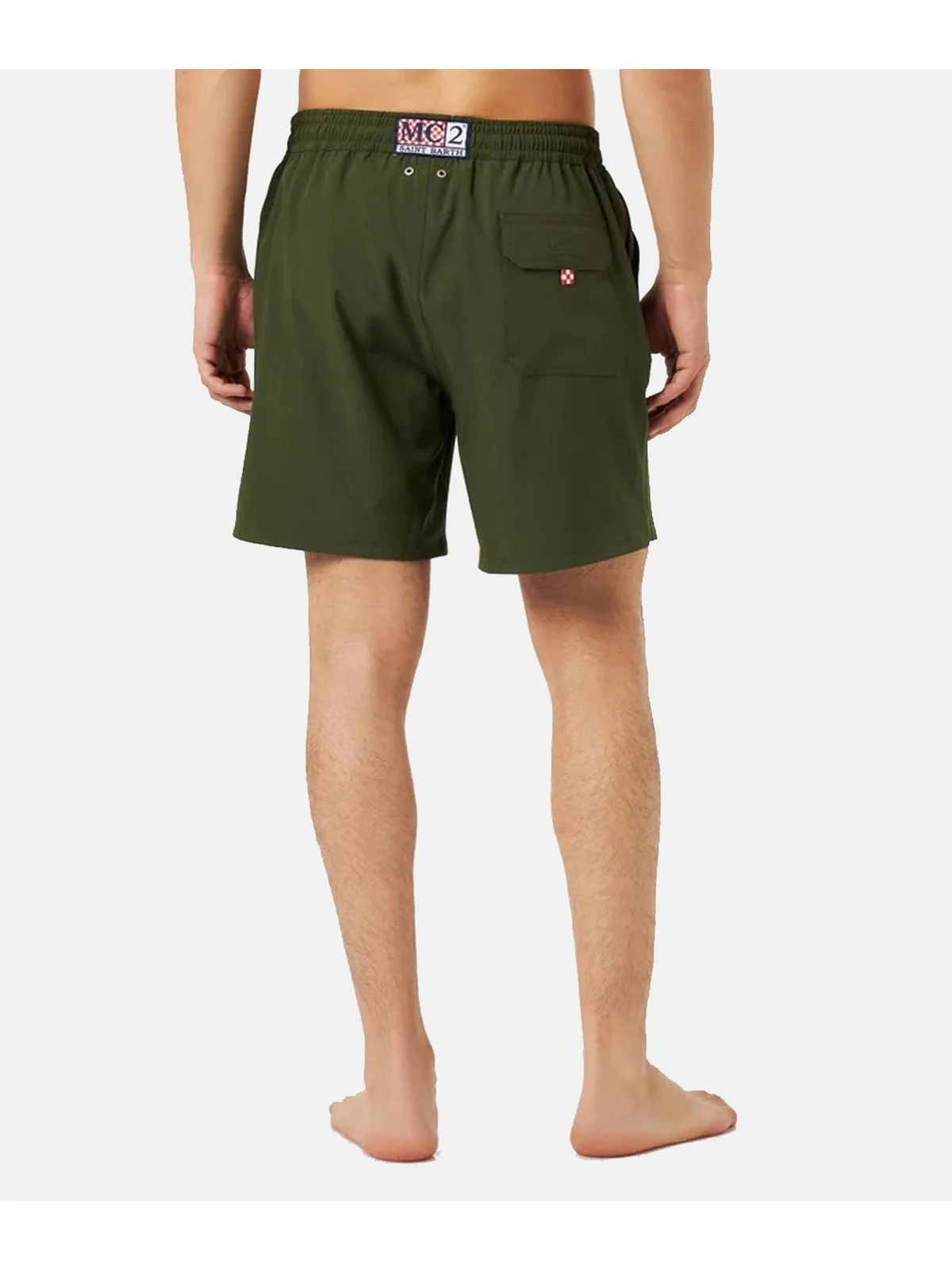MC2 SAINT BARTH Costume da bagno Uomo  COMFORT 01846F Verde - Image 5